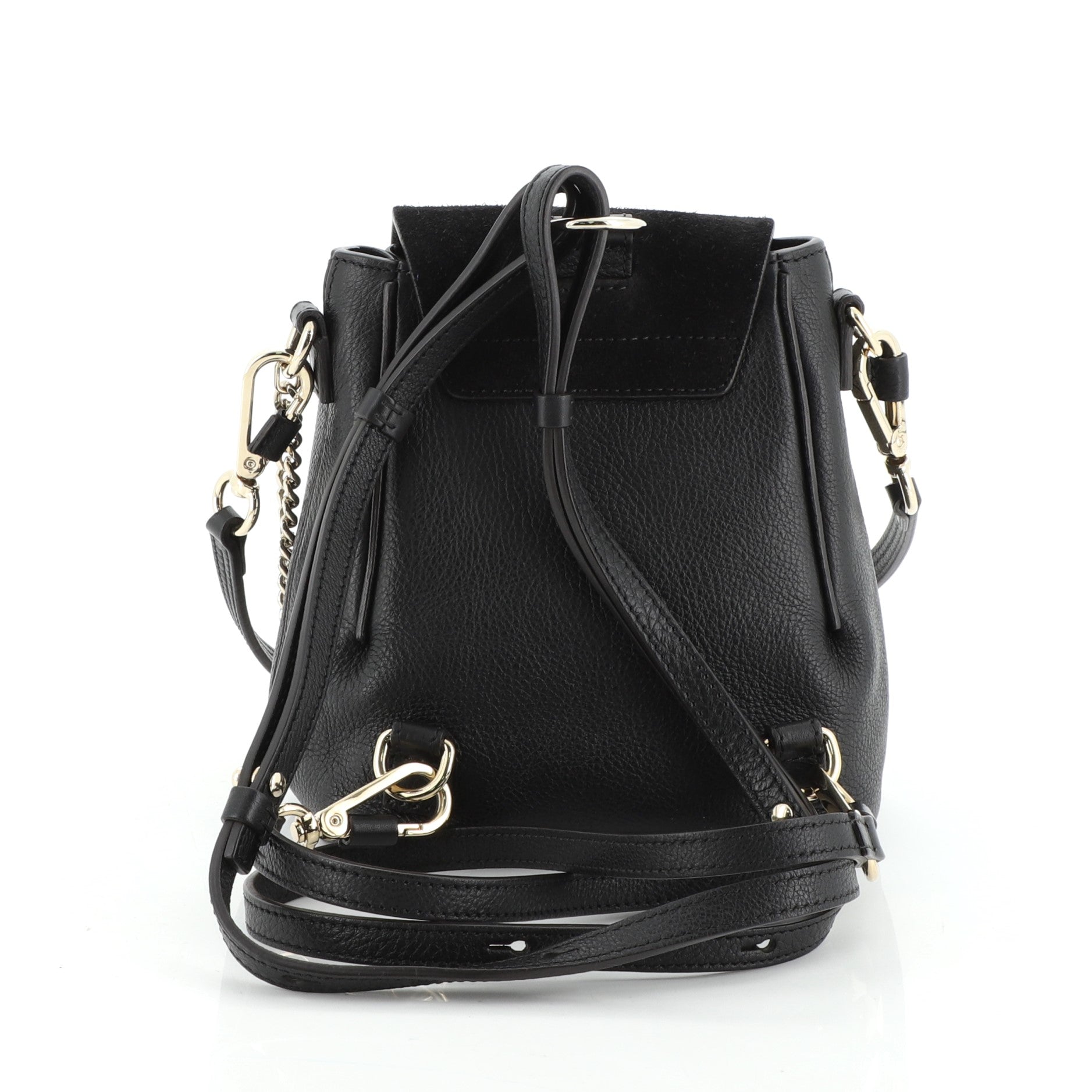 Faye Backpack Leather and Suede Mini