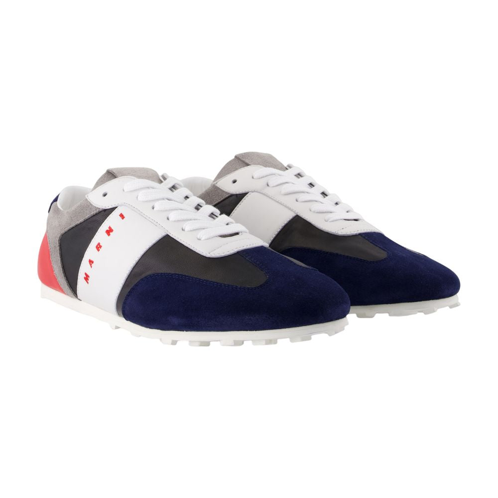 Women's Sneakers - Marni - Leather - Blue
