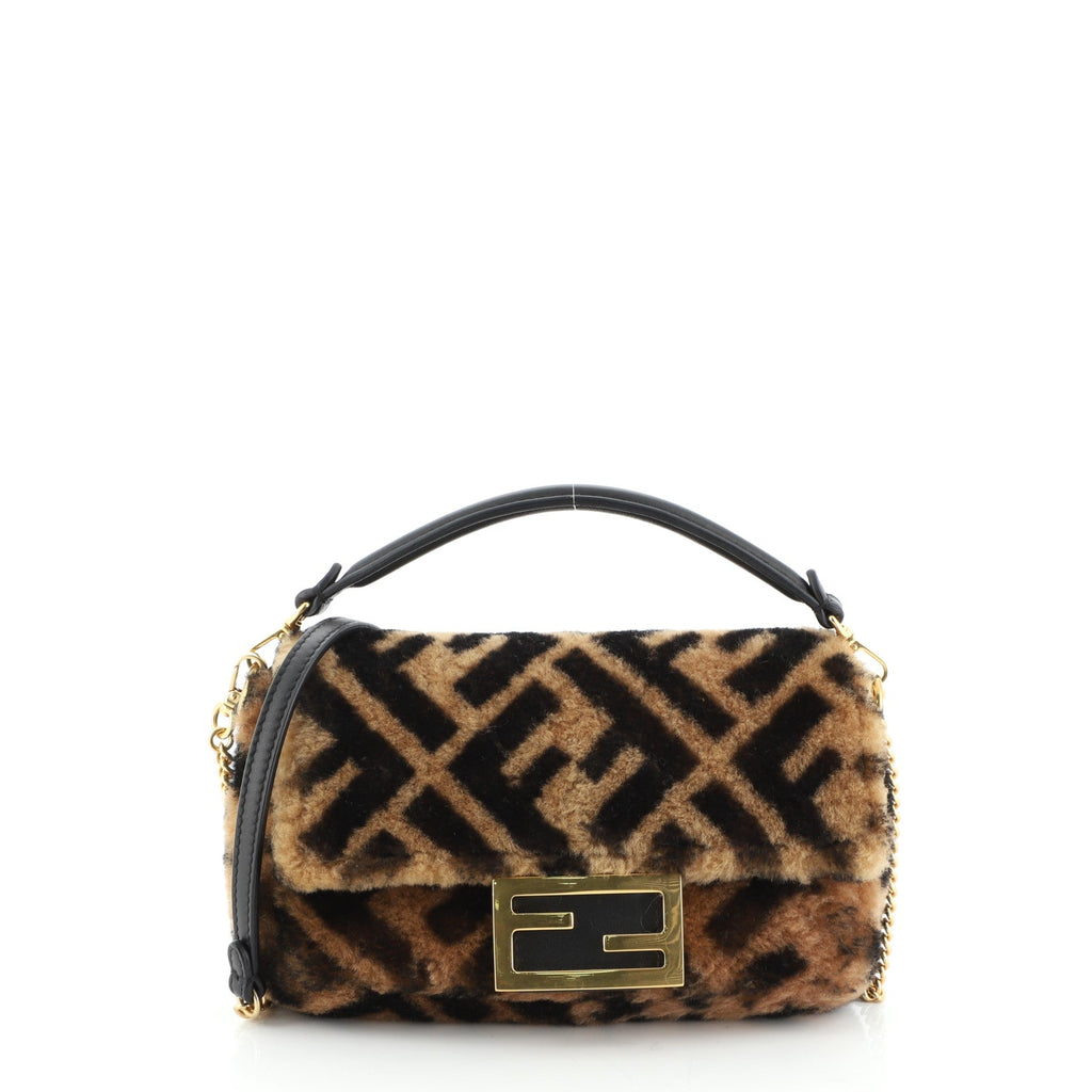 Baguette NM Bag Zucca Shearling Mini