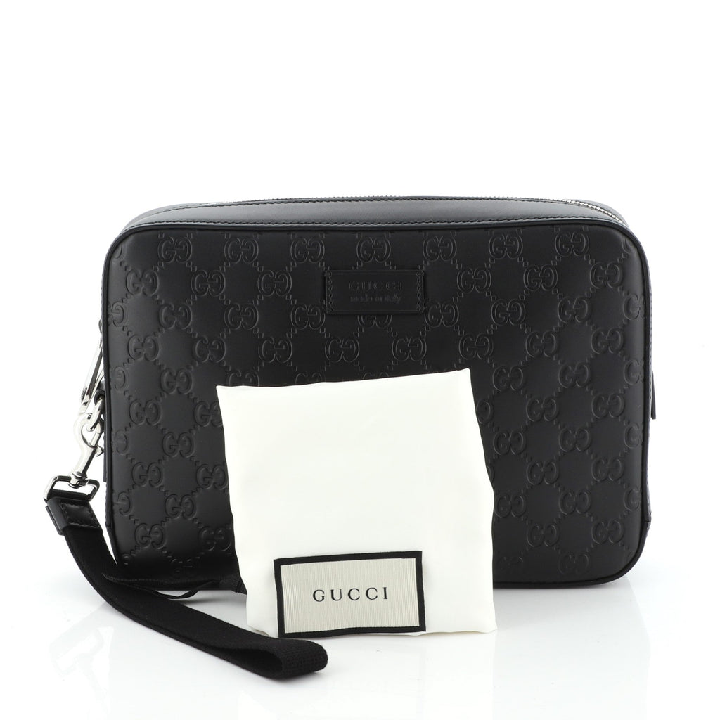 Wristlet Clutch Guccissima Leather