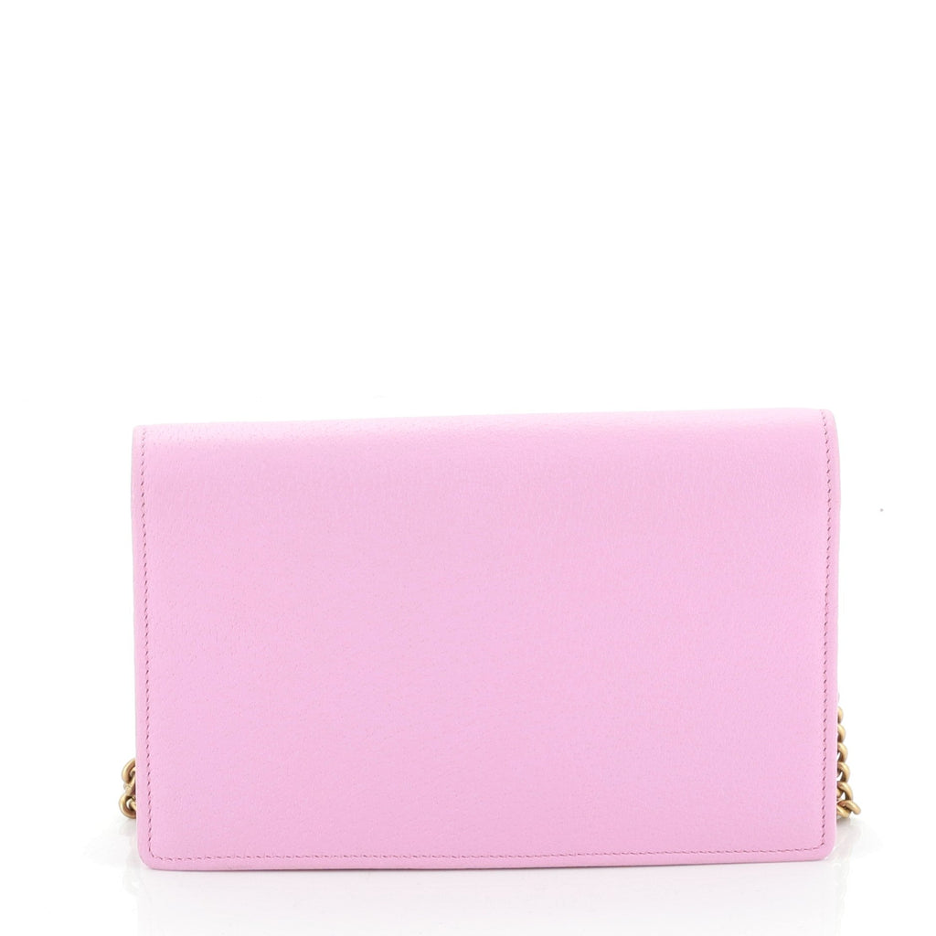 GG Marmont Chain Wallet Embellished Leather Mini