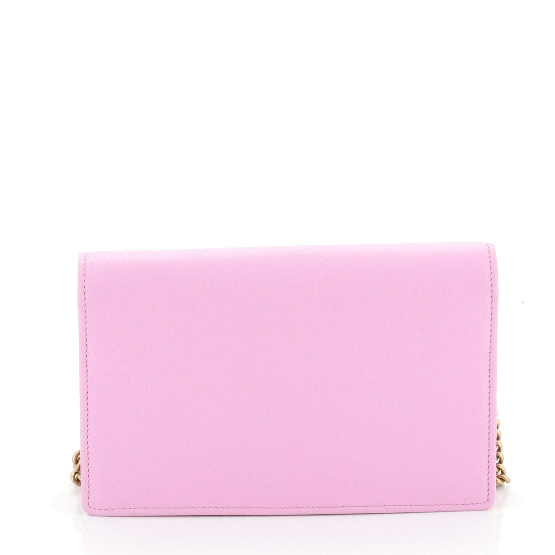 GG Marmont Chain Wallet Embellished Leather Mini