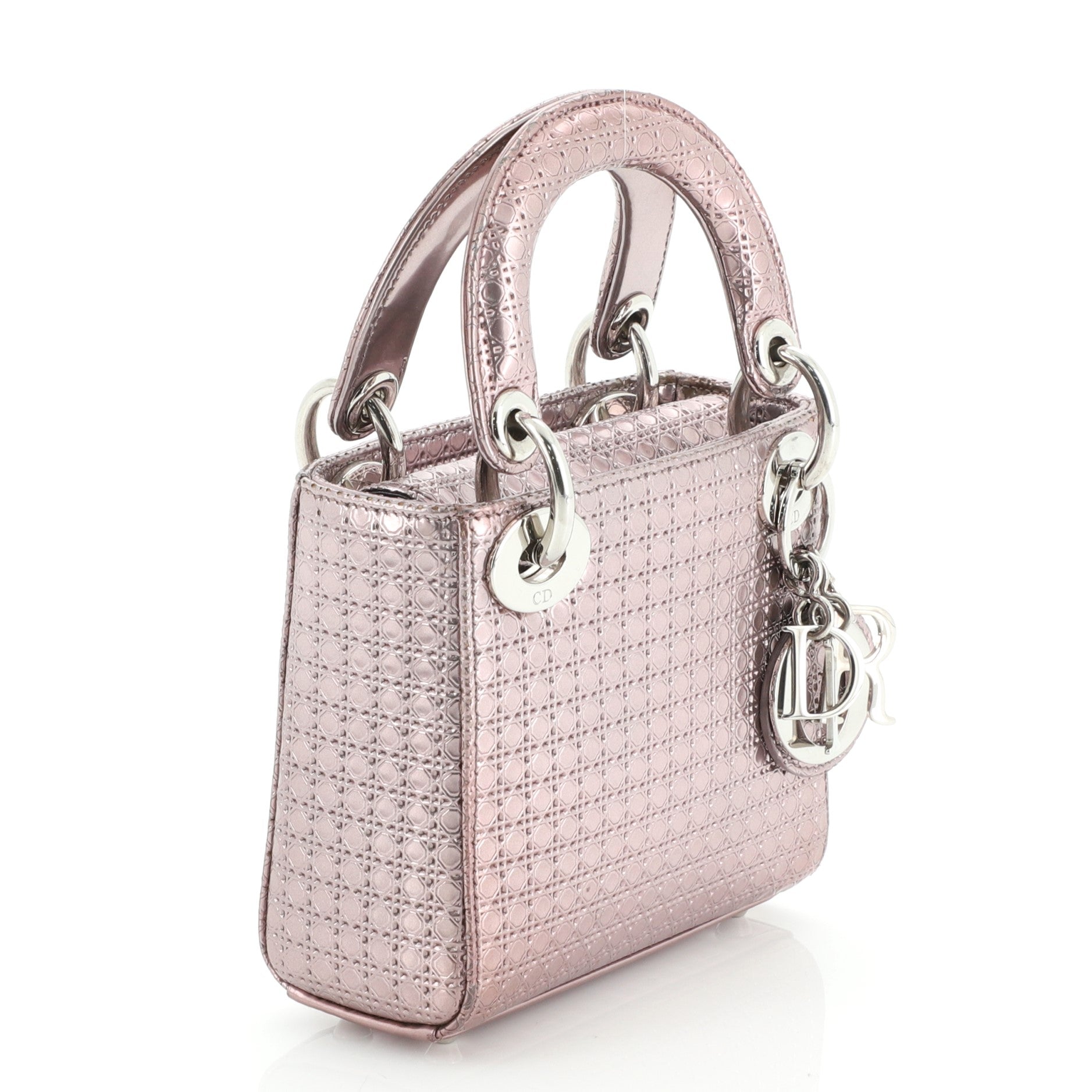 Lady Dior Bag Micro Cannage Perforated Calfskin Mini
