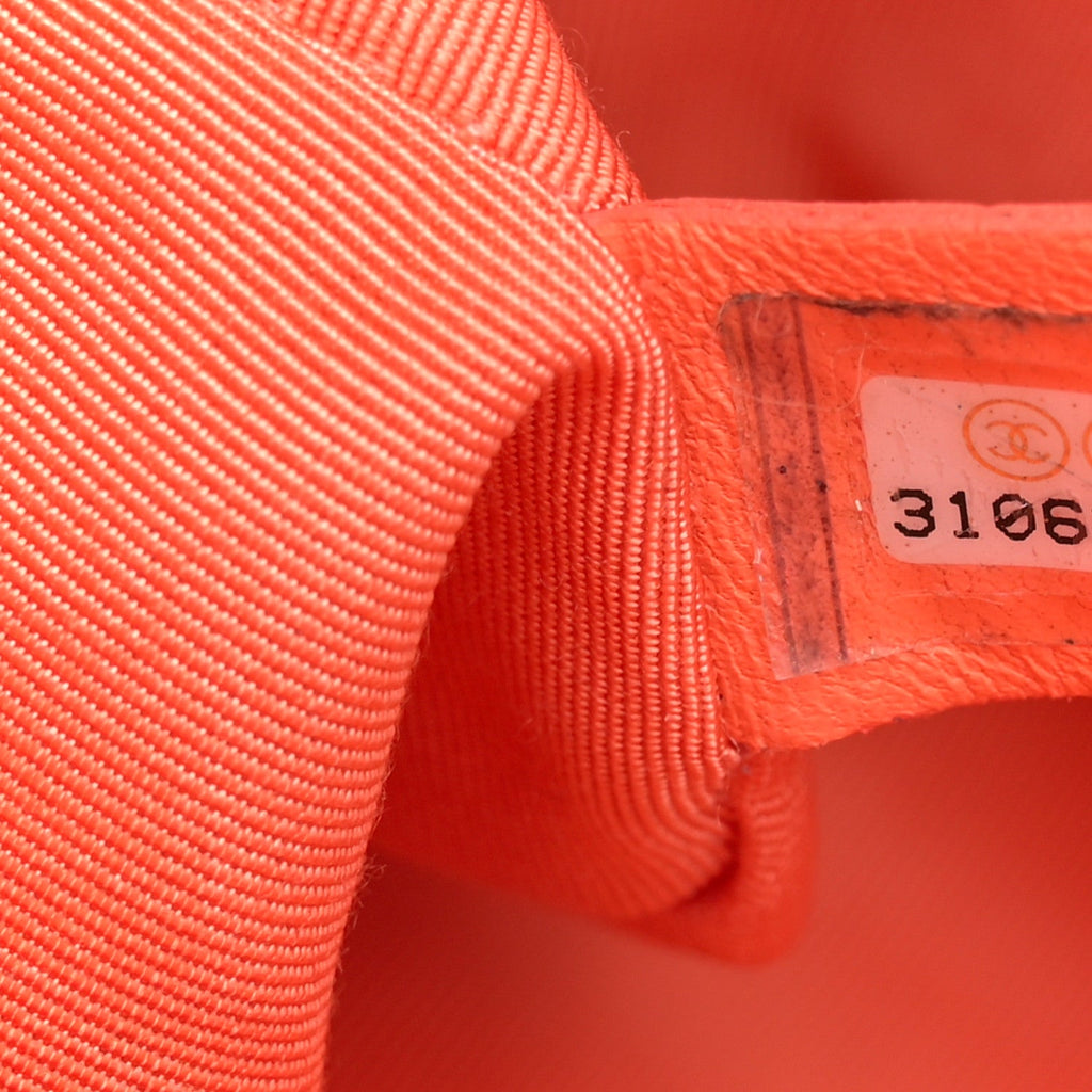 Lambskin Quilted Medium Chanel 19 Flap Orange