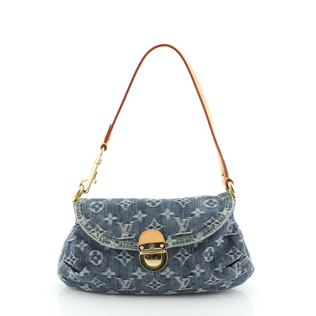 Pleaty Handbag Denim Mini