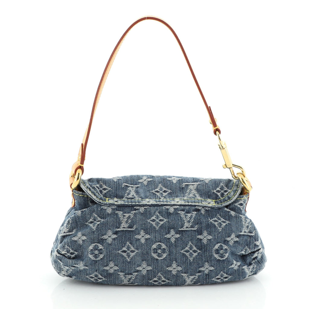 Pleaty Handbag Denim Mini