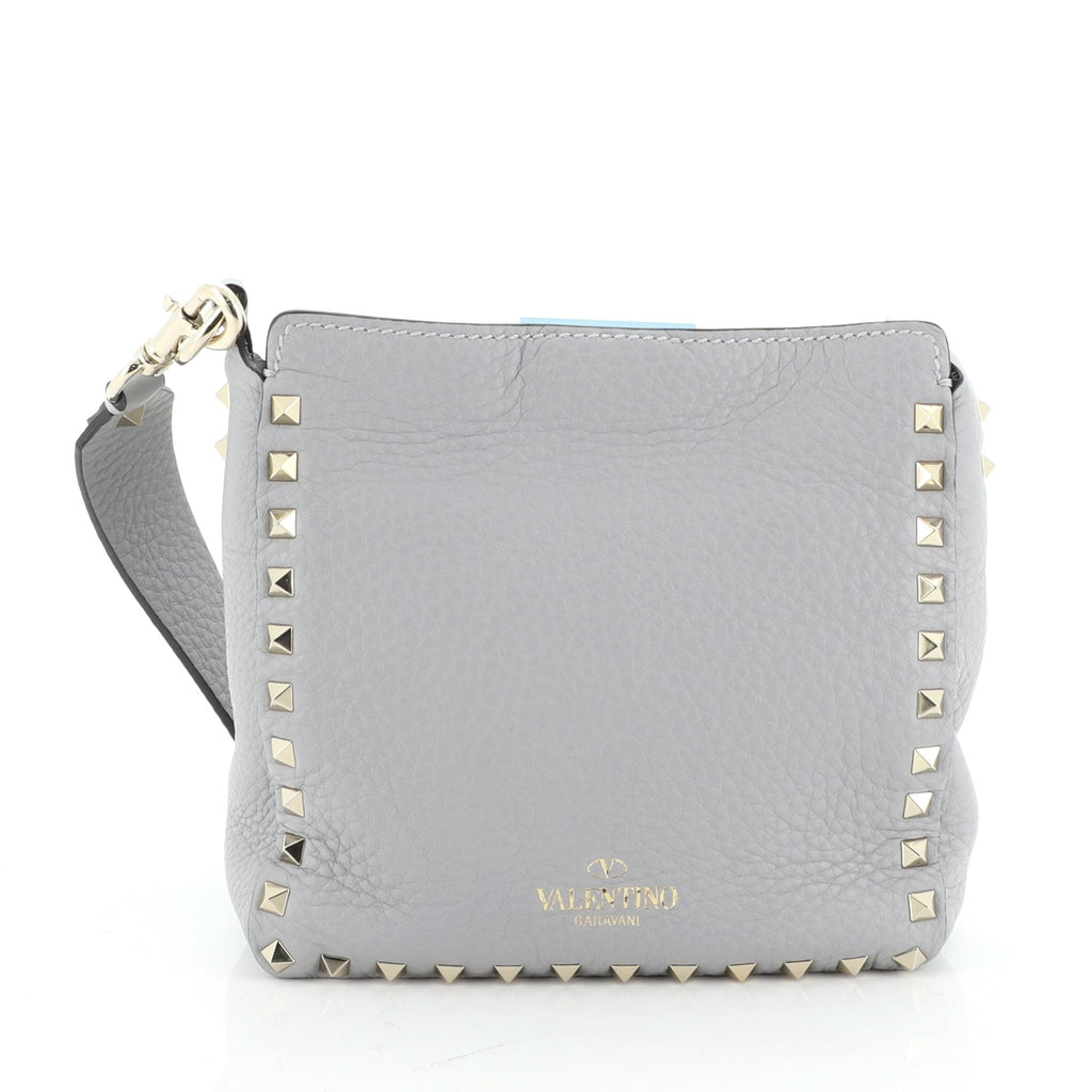 Rockstud Flip Lock Messenger Bag Leather Mini