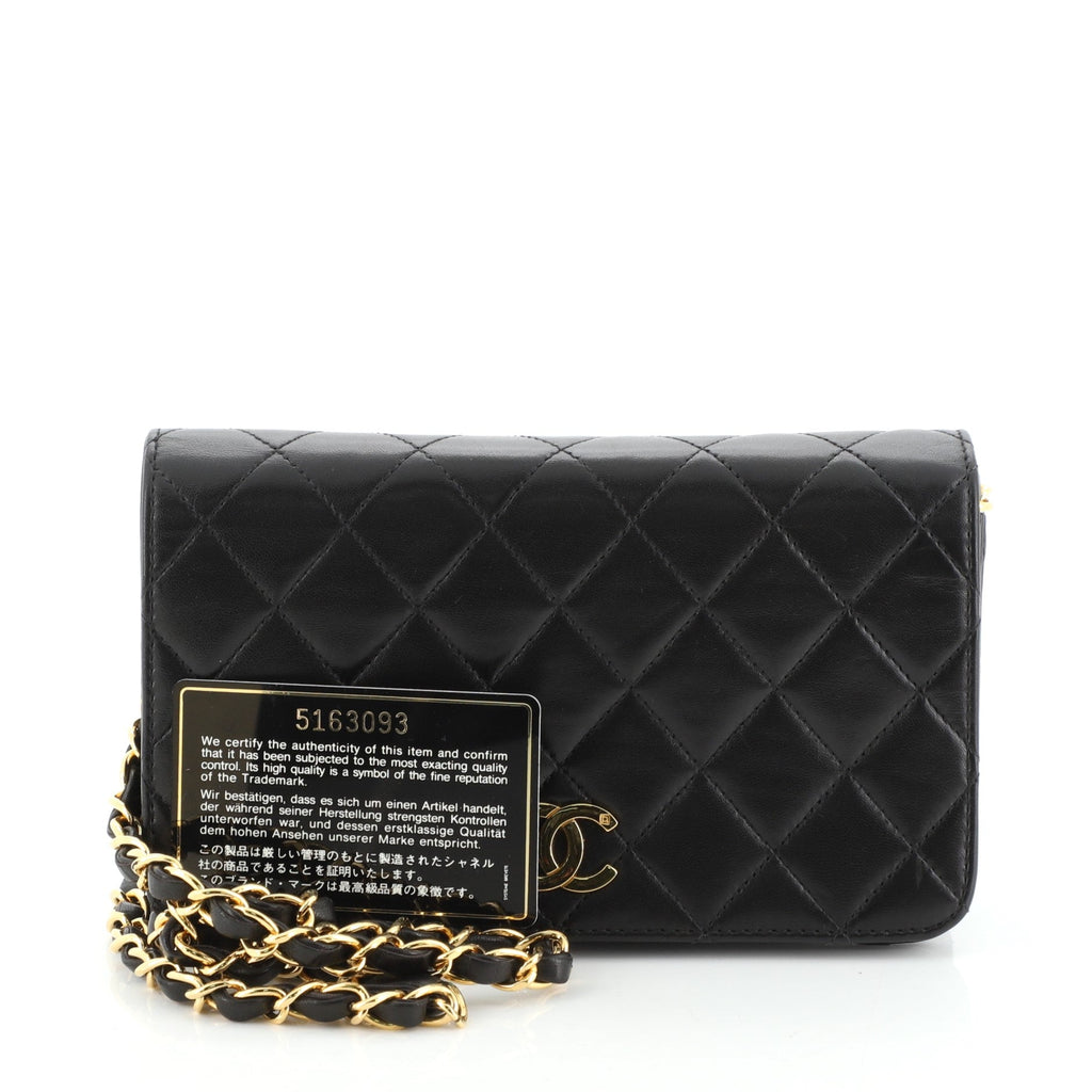 Vintage Full Flap Bag Quilted Lambskin Mini