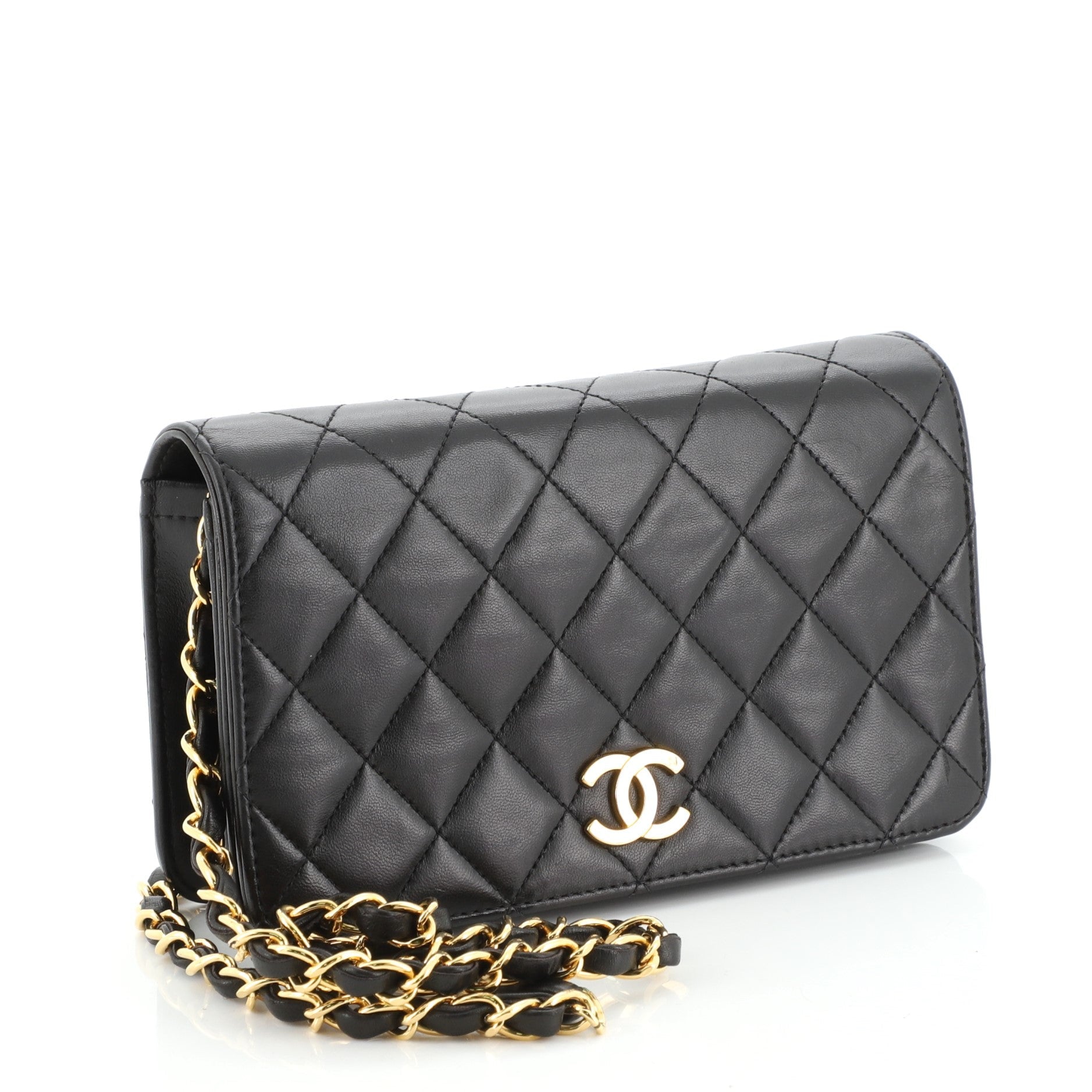 Vintage Full Flap Bag Quilted Lambskin Mini