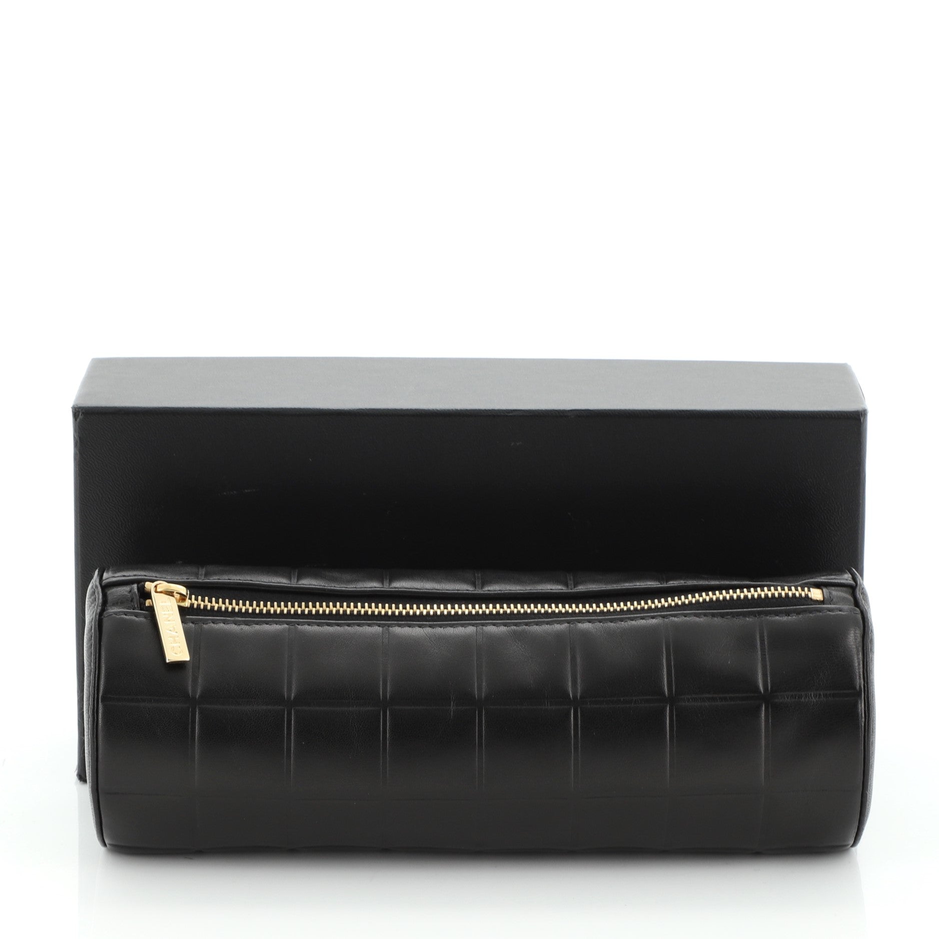 Chocolate Bar Cosmetic Pouch Quilted Lambskin Medium