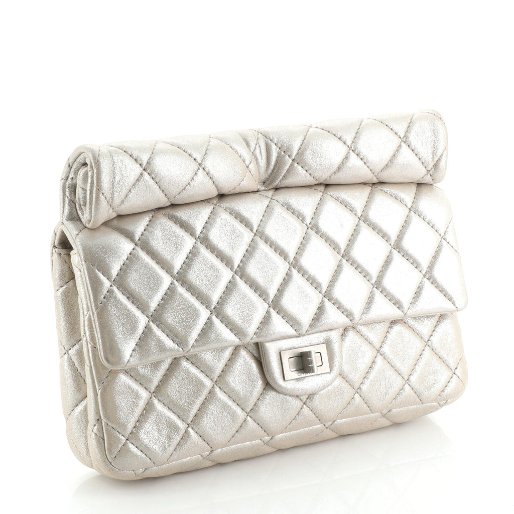 Reissue Roll Clutch Quilted Iridescent Calfskin Medium