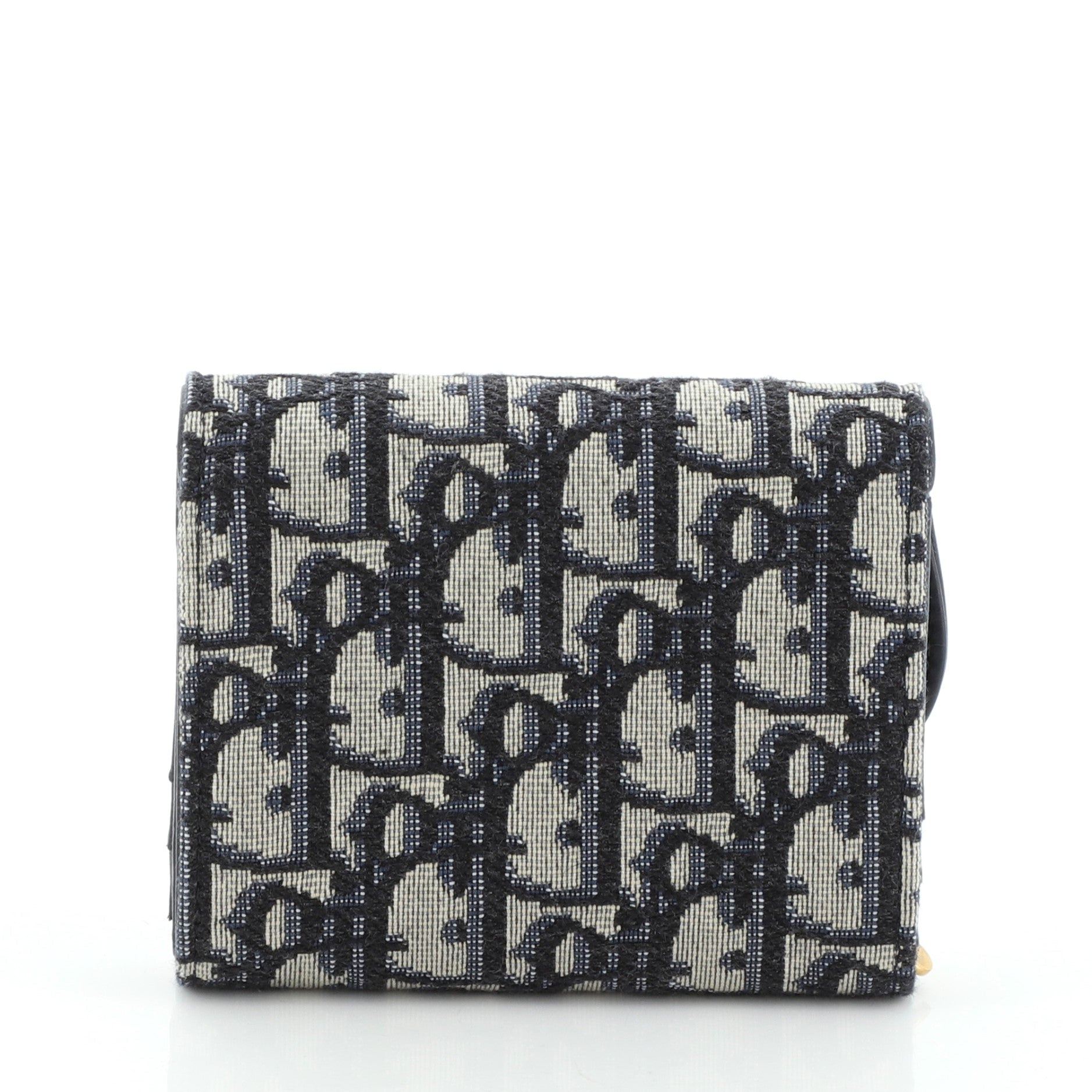 Saddle Flap Wallet Oblique Canvas Mini