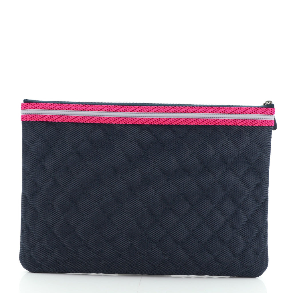 Fluo Boy O Case Clutch Quilted Canvas Large