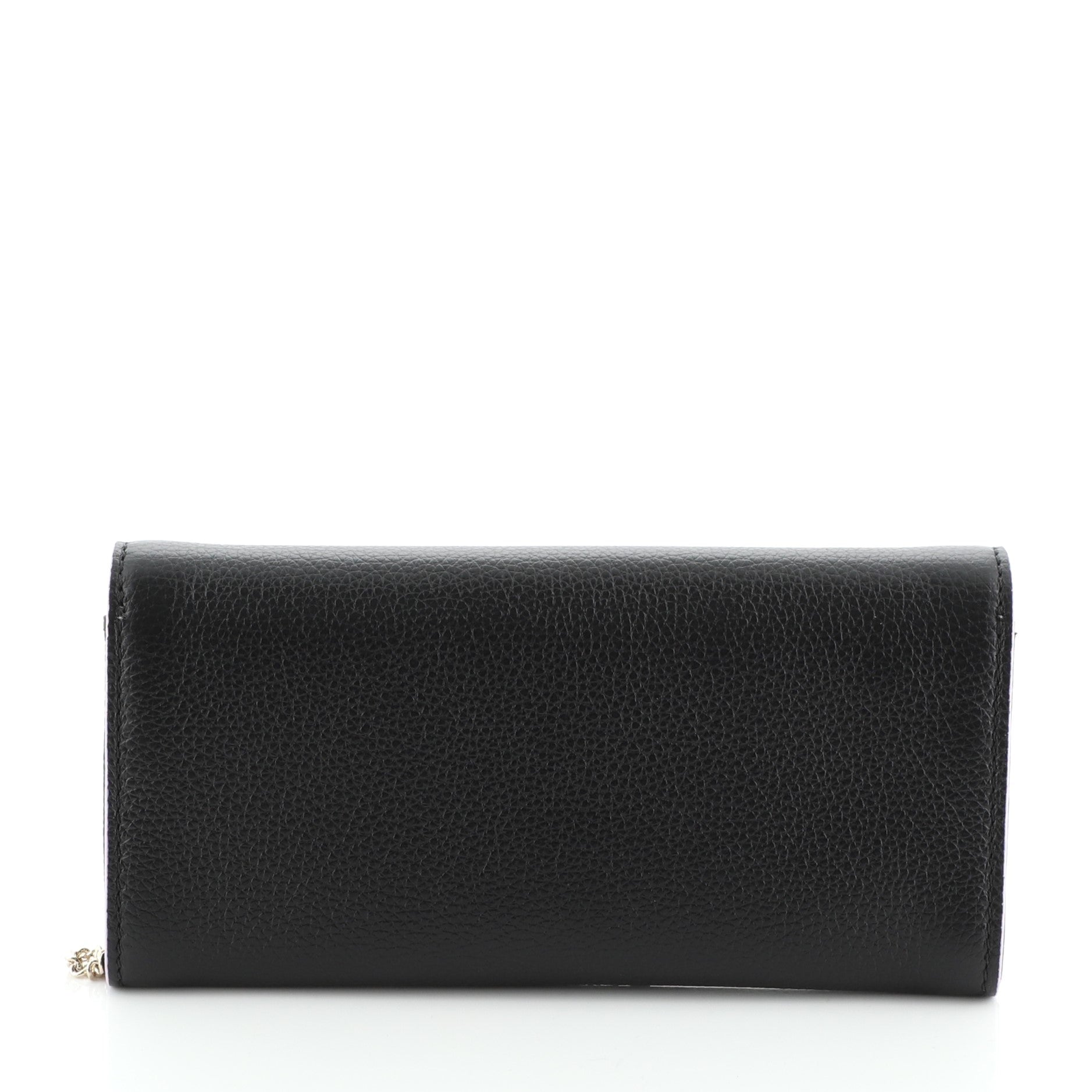 Palazzo Medusa Chain Clutch Leather Long