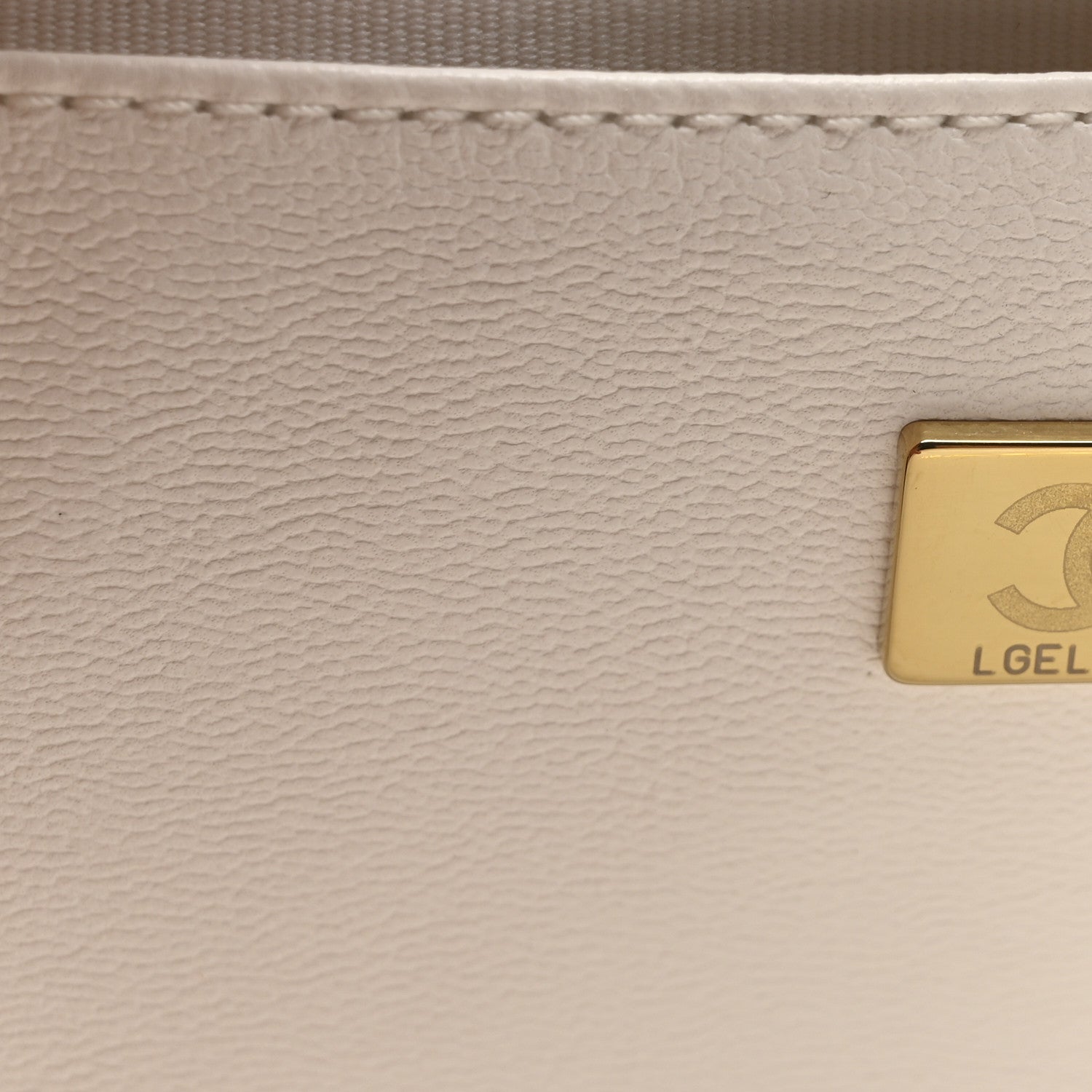 Lambskin Quilted CC In Love Heart Bag White