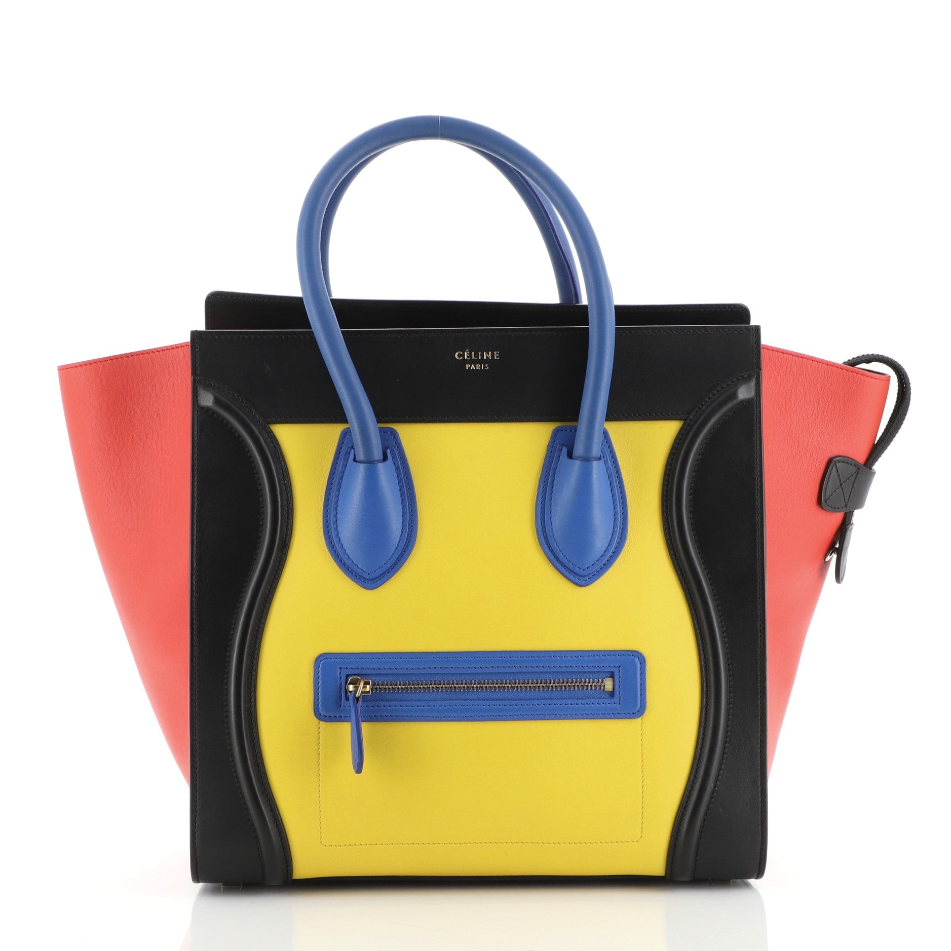 Multicolor Luggage Bag Leather Mini