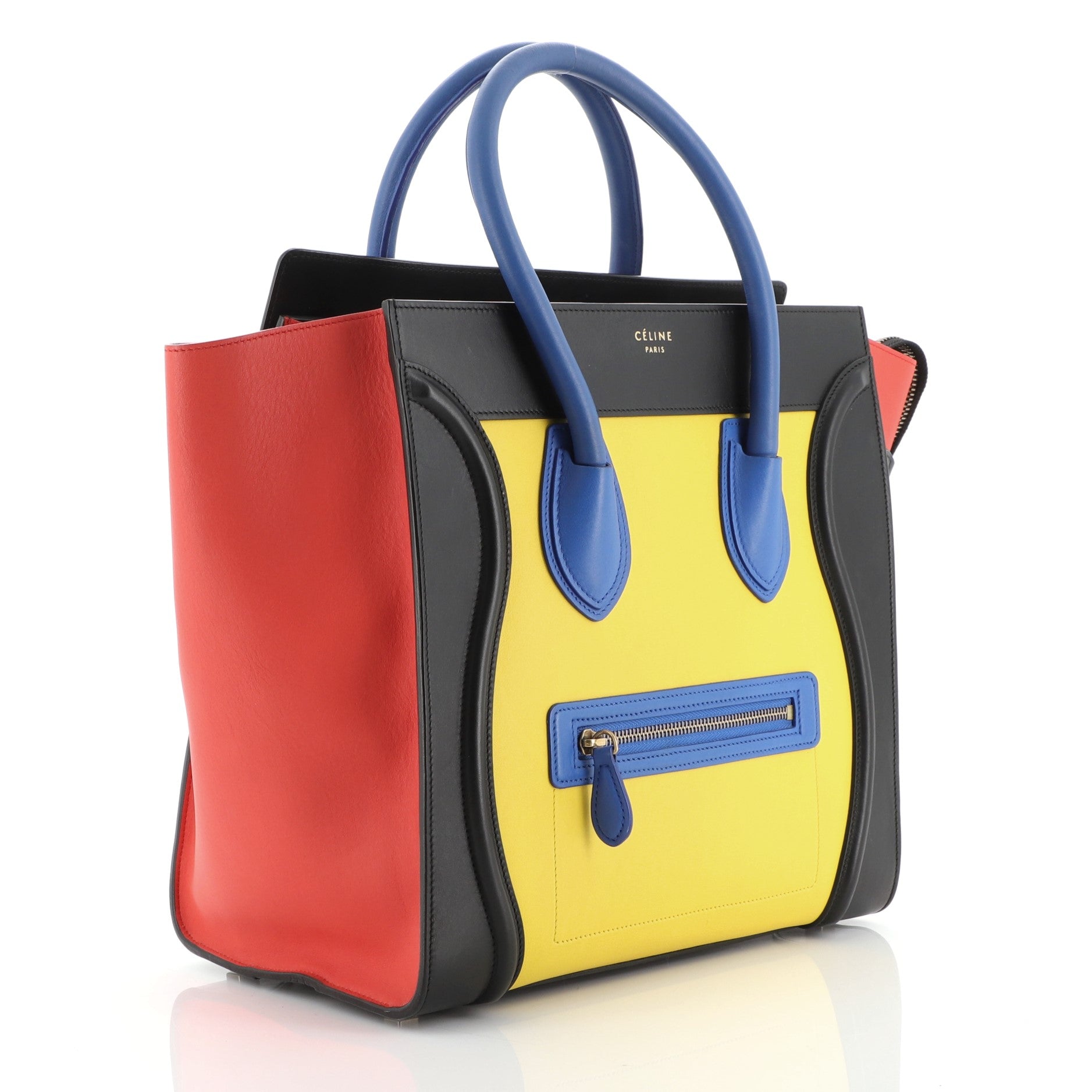 Multicolor Luggage Bag Leather Mini