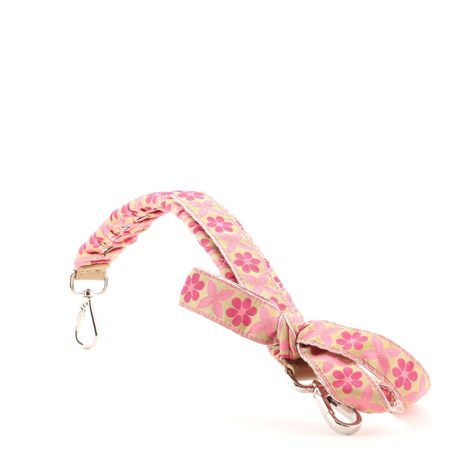 Bow Mini Strap You Short Shoulder Strap Leather with Ribbon Whipstitch