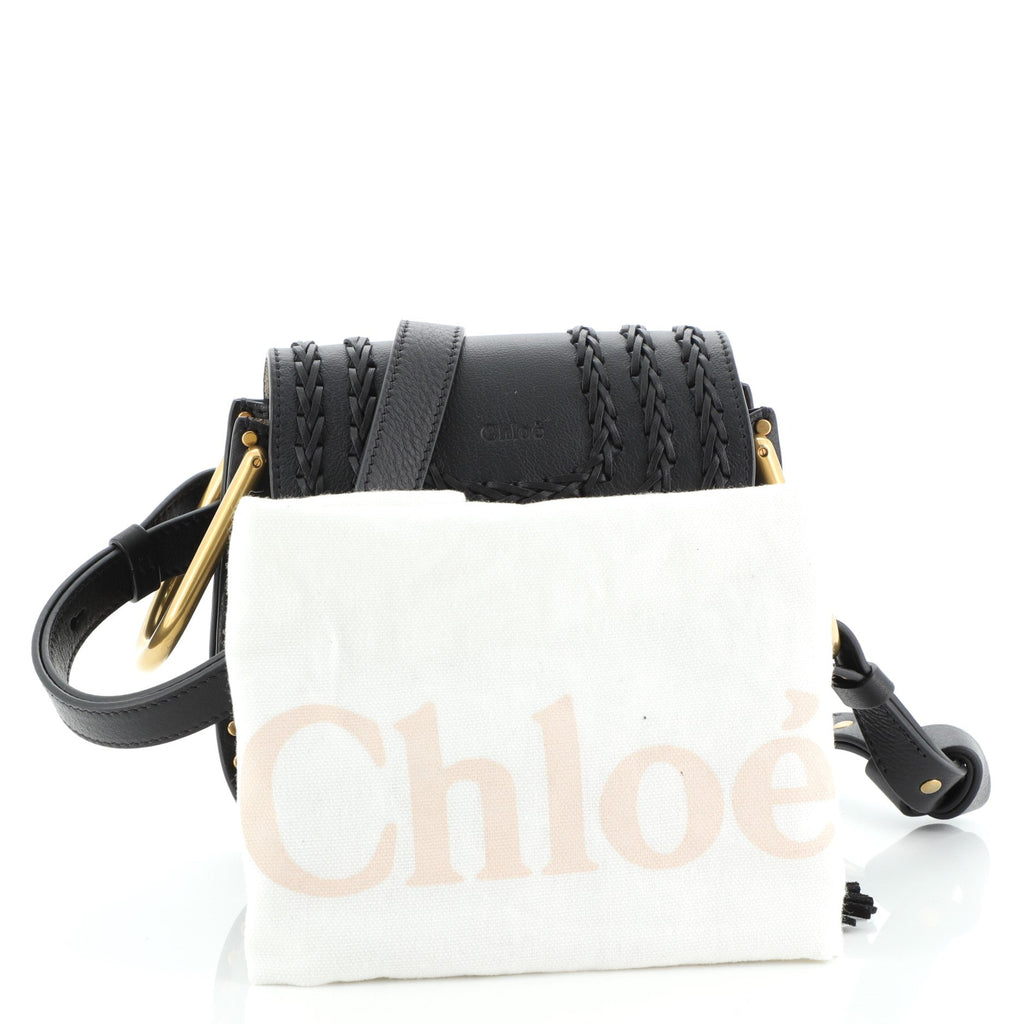 Hudson Handbag Whipstitch Leather Mini
