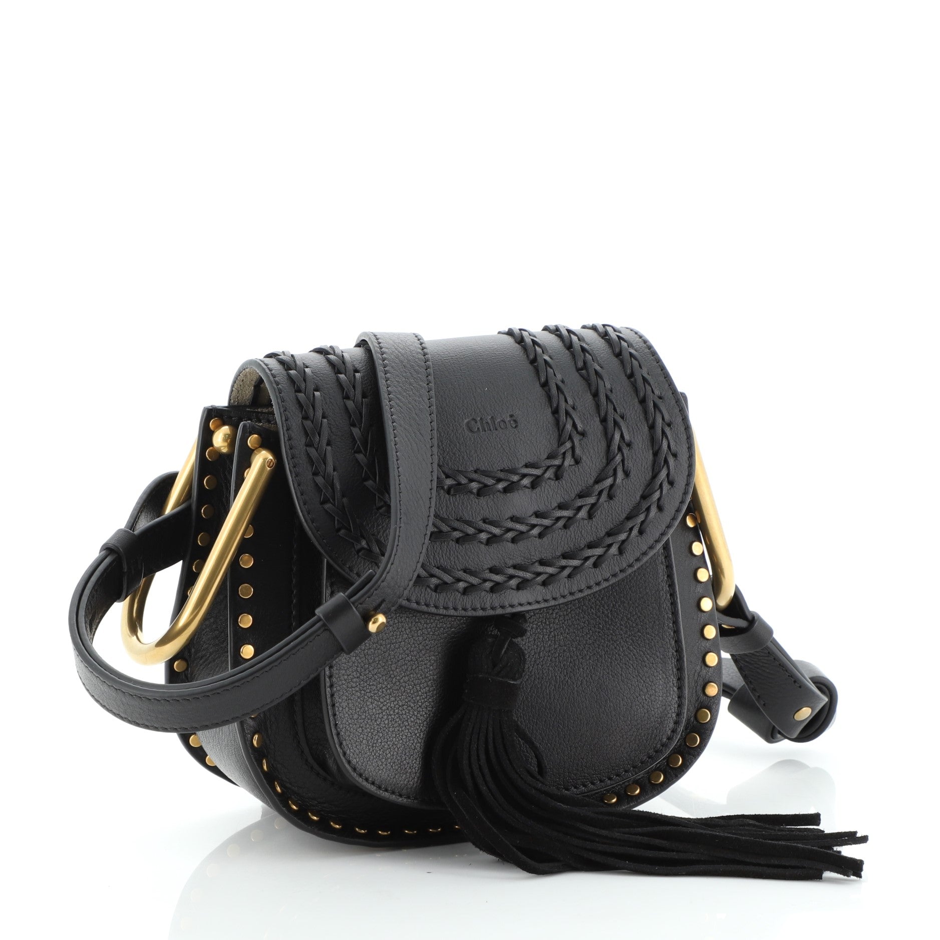 Hudson Handbag Whipstitch Leather Mini