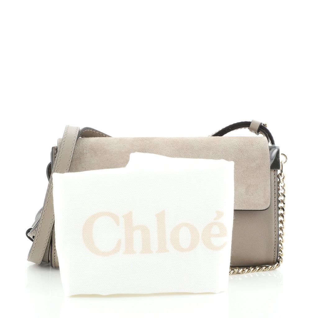 Faye Shoulder Bag Leather and Suede Mini