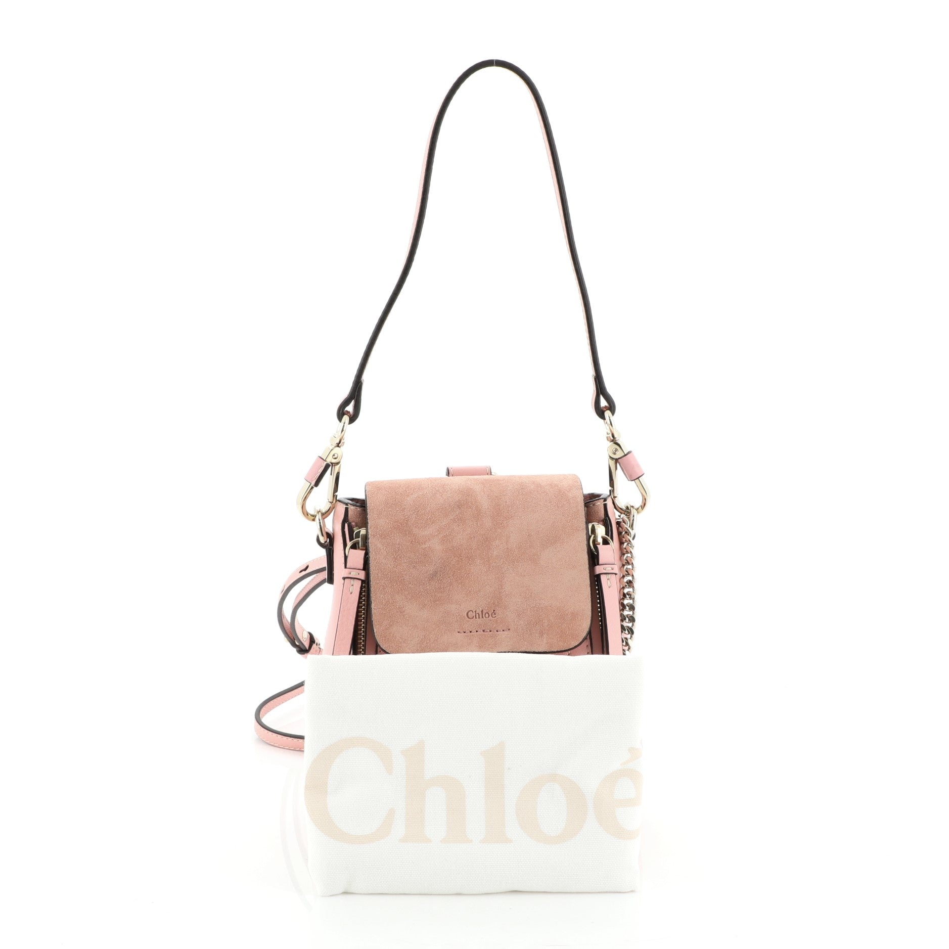 Faye Backpack Leather and Suede Mini