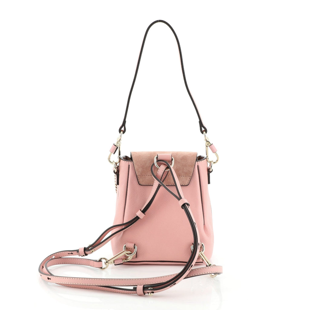 Faye Backpack Leather and Suede Mini