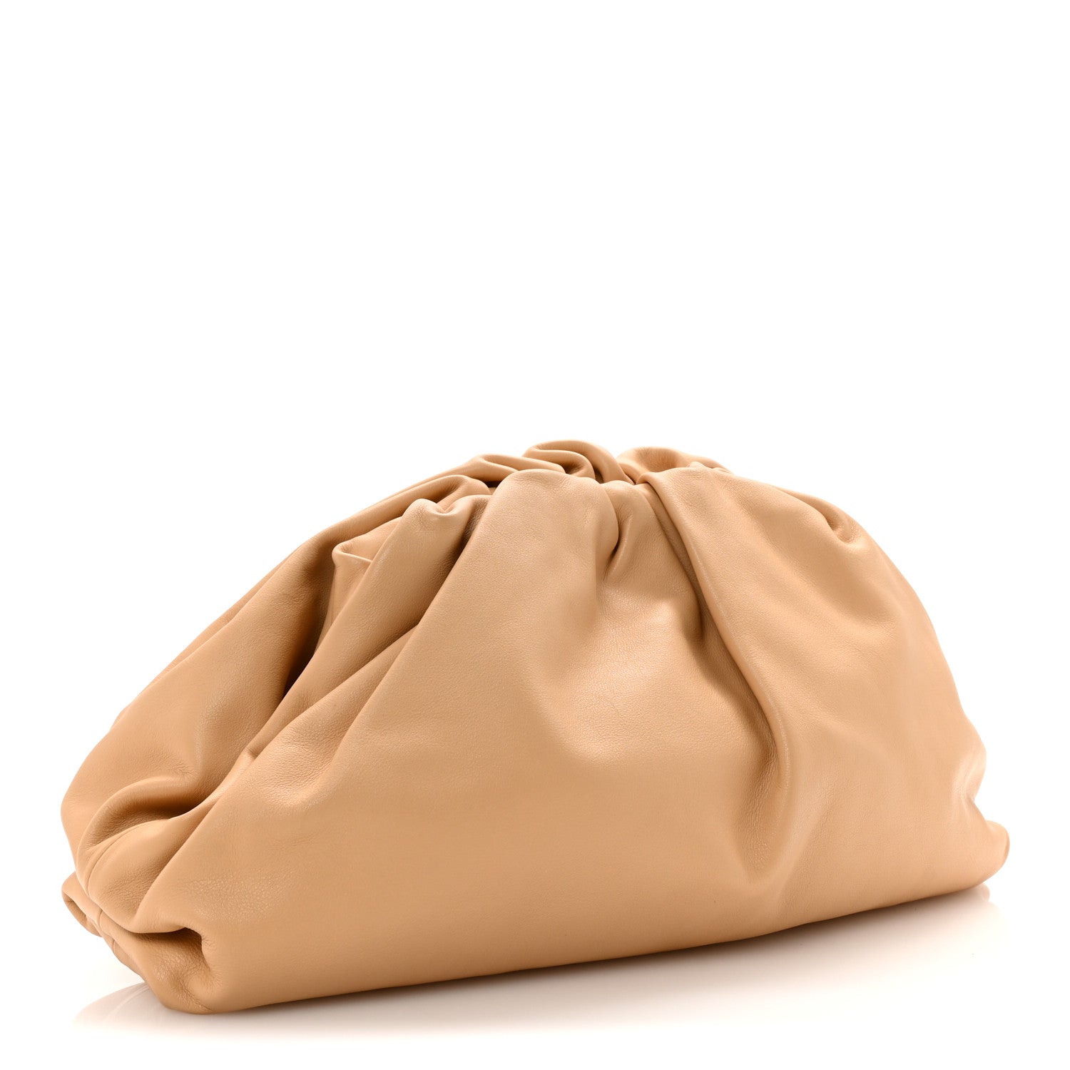 Smooth Butter Calf The Pouch OversizedClutch Nude