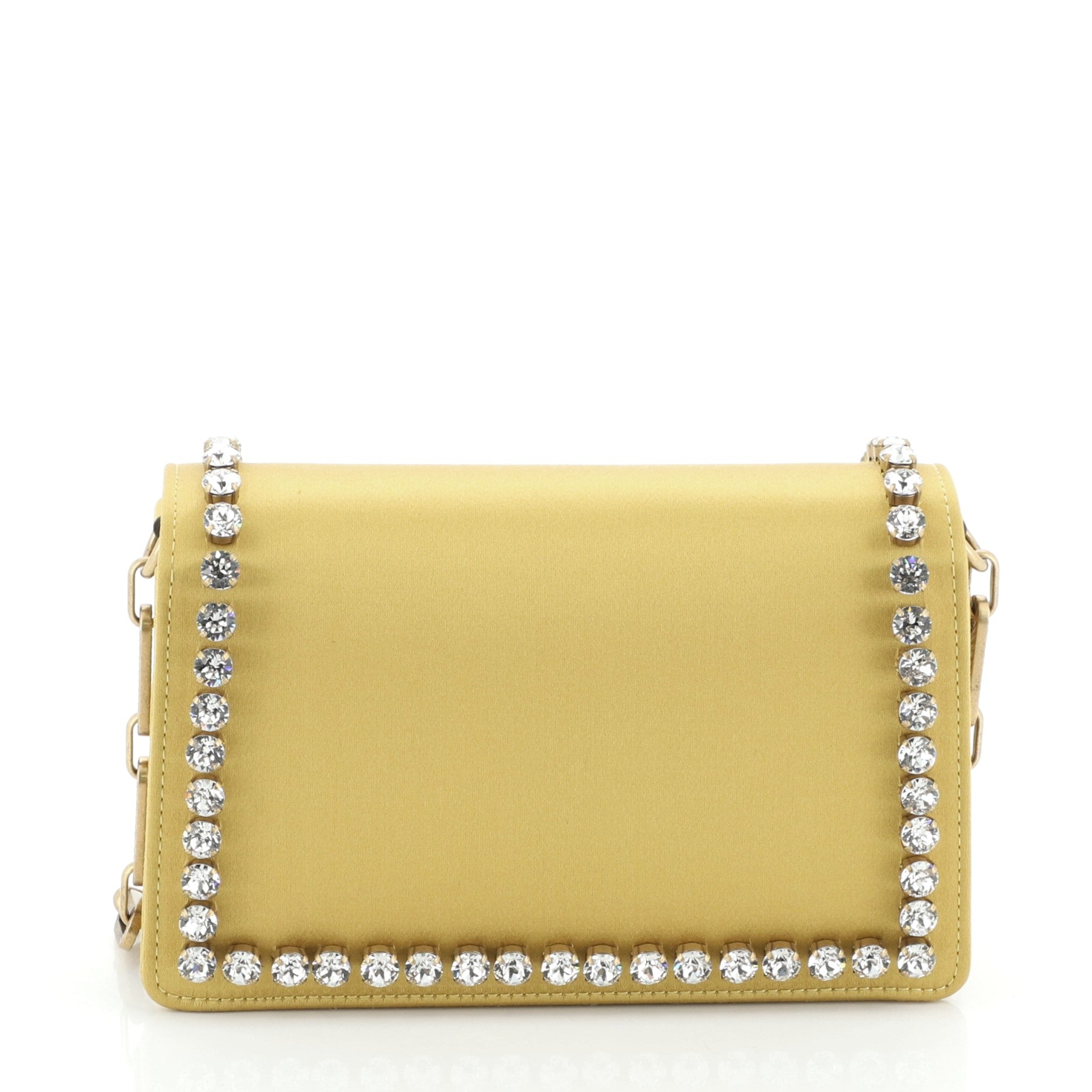 Broadway Pearly Bee Shoulder Bag Crystal Embellished Satin Mini