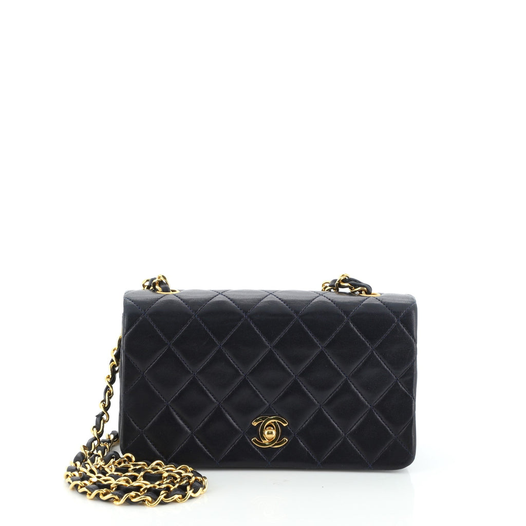 Vintage Full Flap Bag Quilted Lambskin Mini