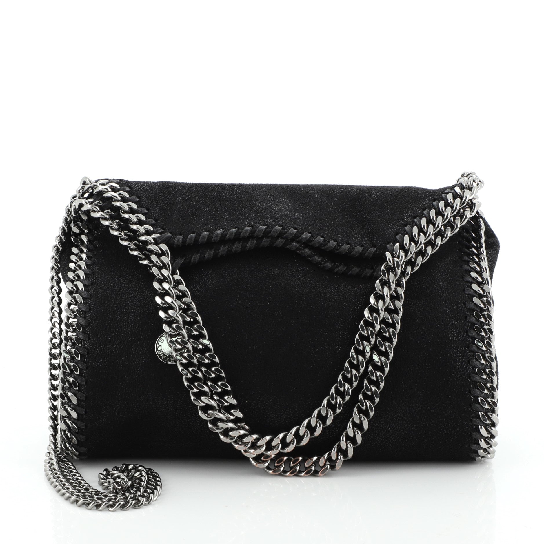 Falabella Fold Over Crossbody Bag Shaggy Deer Mini