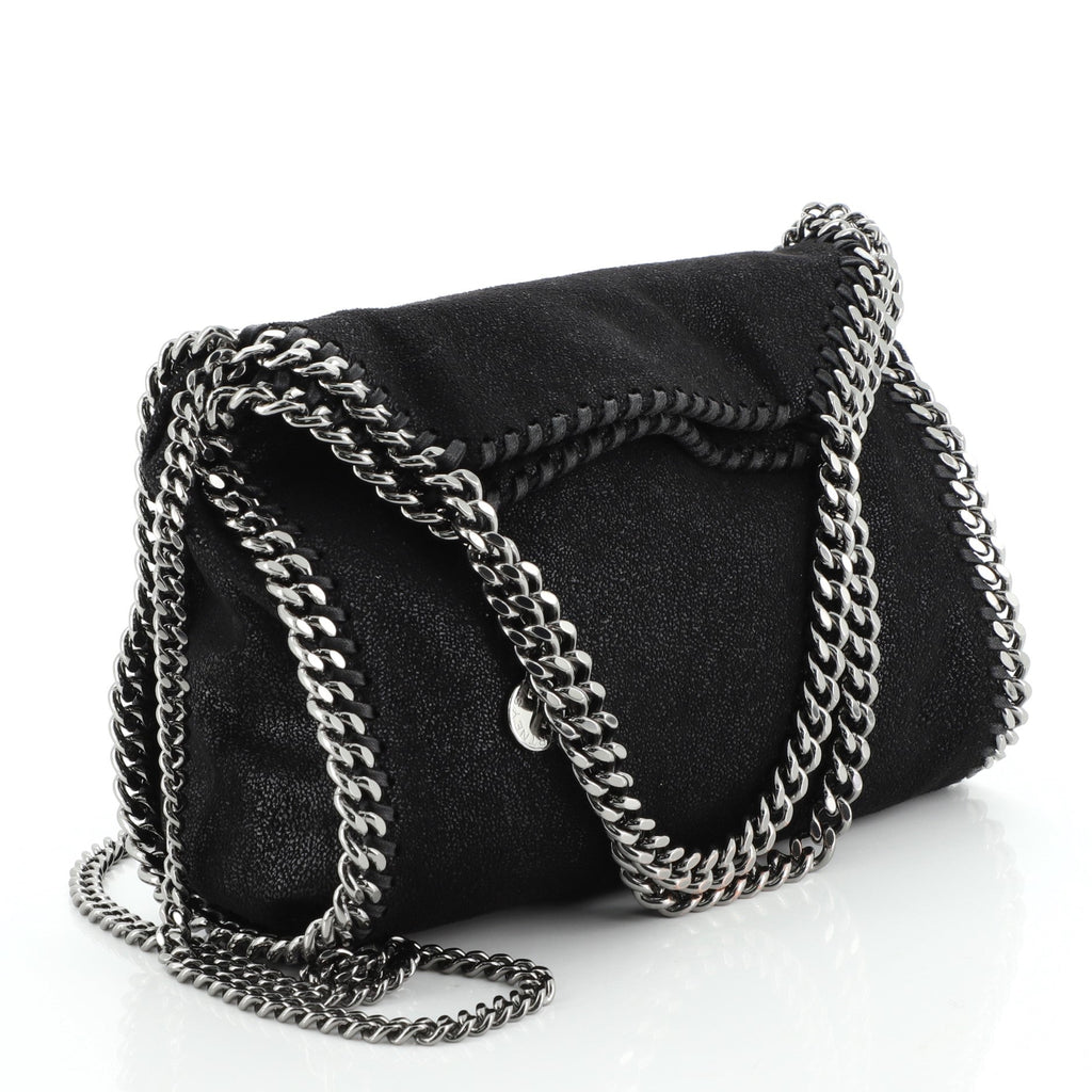 Falabella Fold Over Crossbody Bag Shaggy Deer Mini