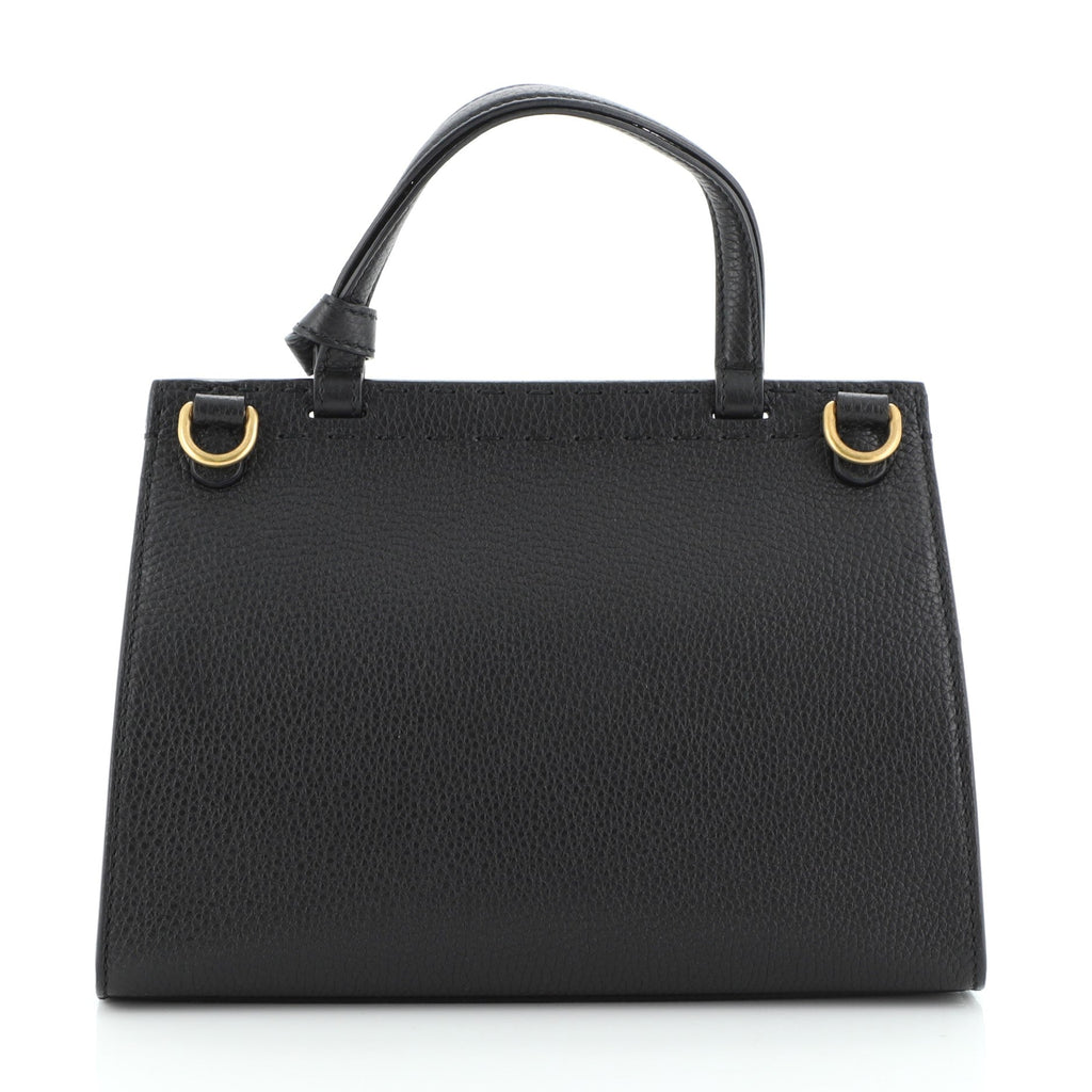 GG Marmont Top Handle Bag Leather Mini