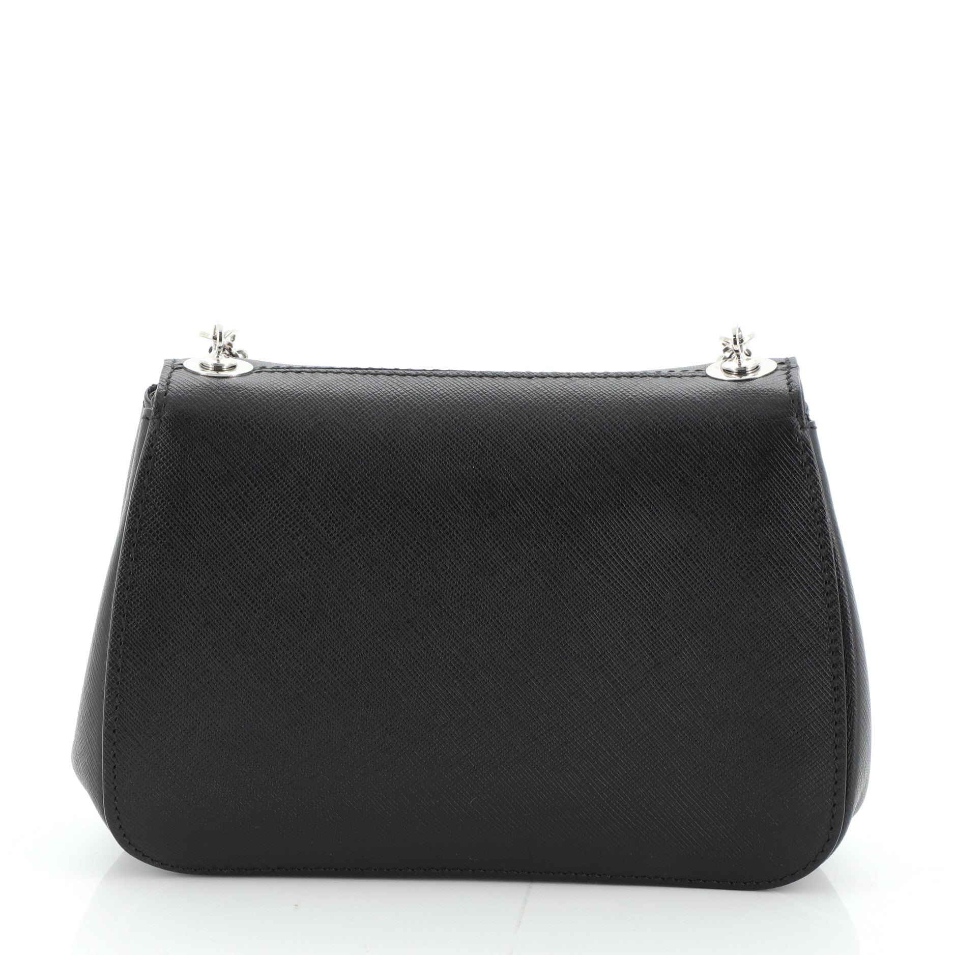 Charm Chain Gancio Flap Bag Leather Mini