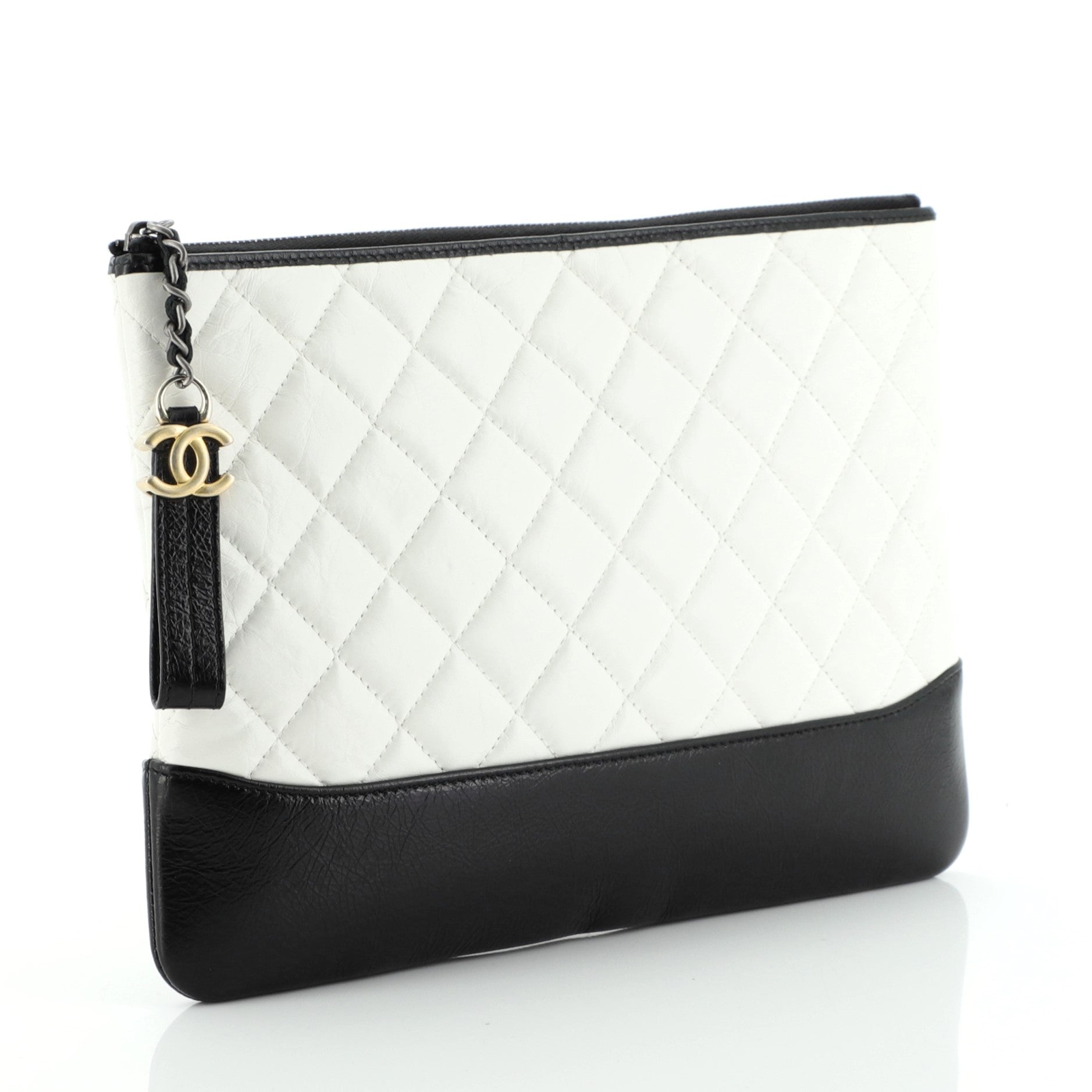 Gabrielle O Case Clutch Quilted Aged Calfskin Medium