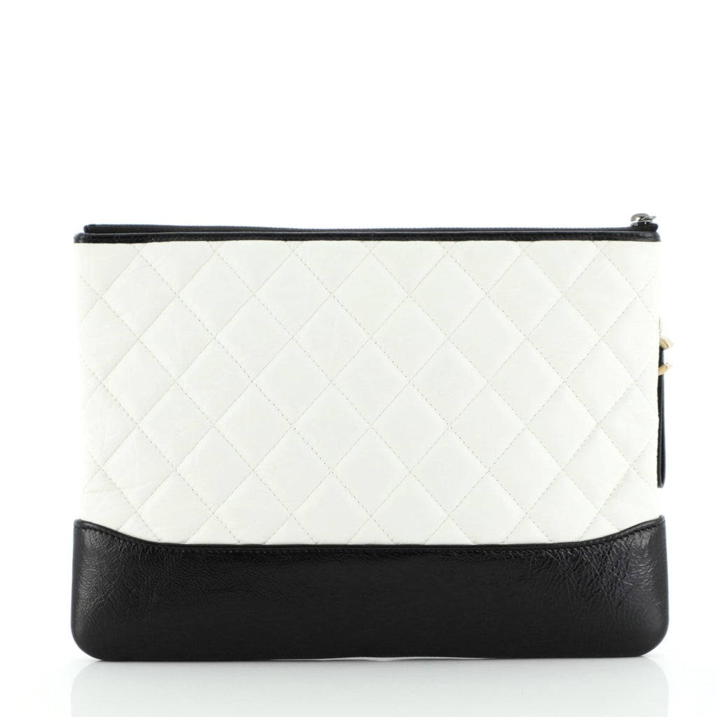 Gabrielle O Case Clutch Quilted Aged Calfskin Medium