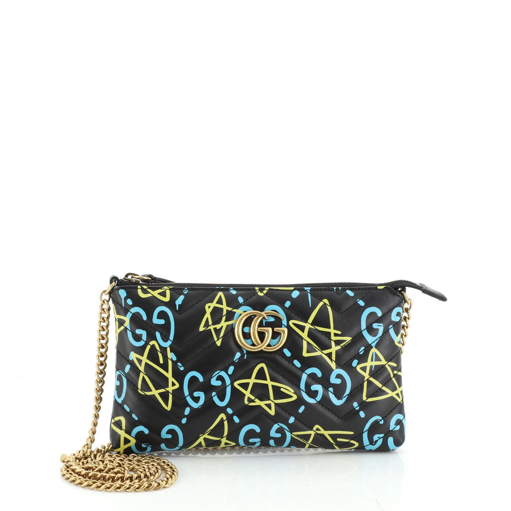 GG Marmont Chain Shoulder Bag GucciGhost Matelasse Leather Mini