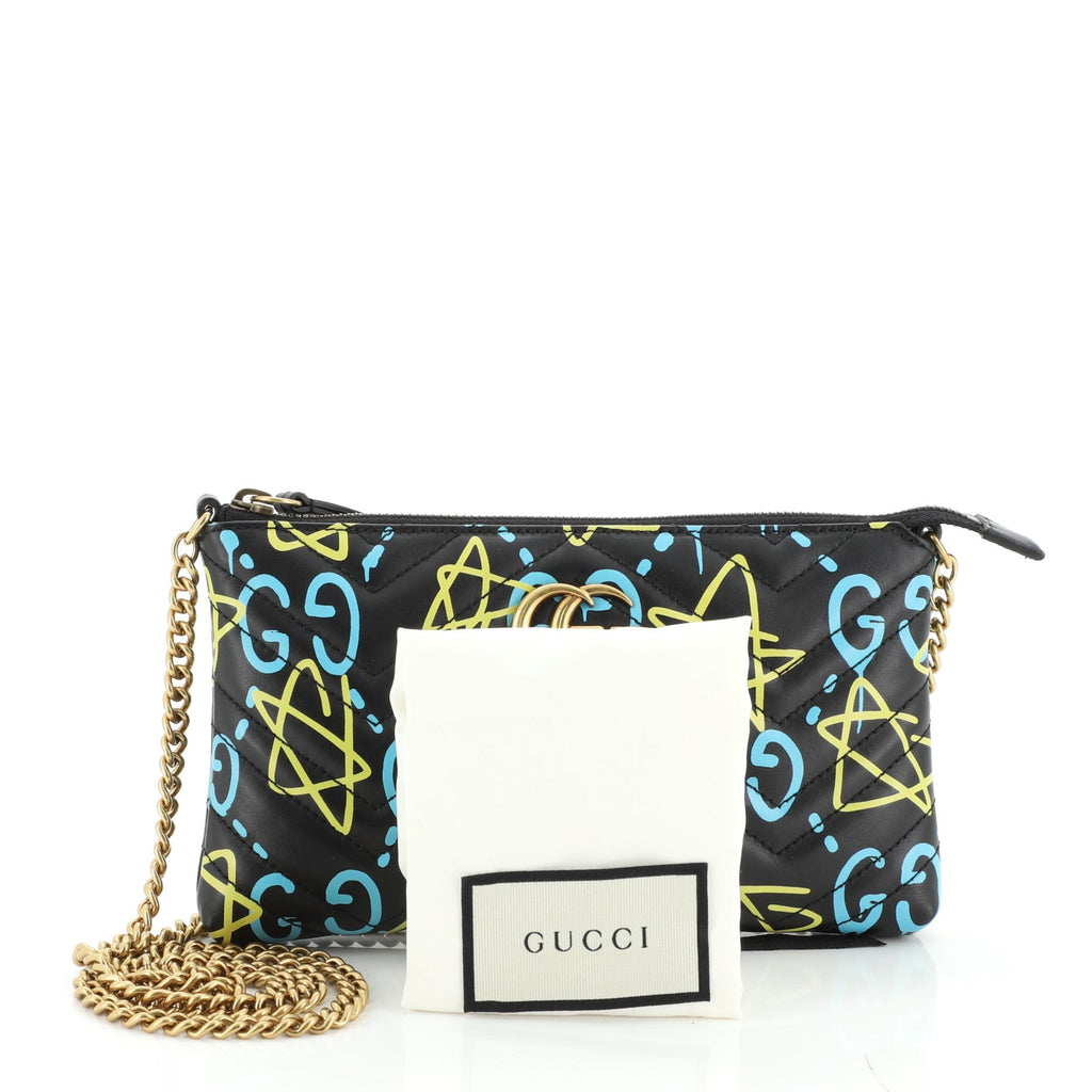 GG Marmont Chain Shoulder Bag GucciGhost Matelasse Leather Mini