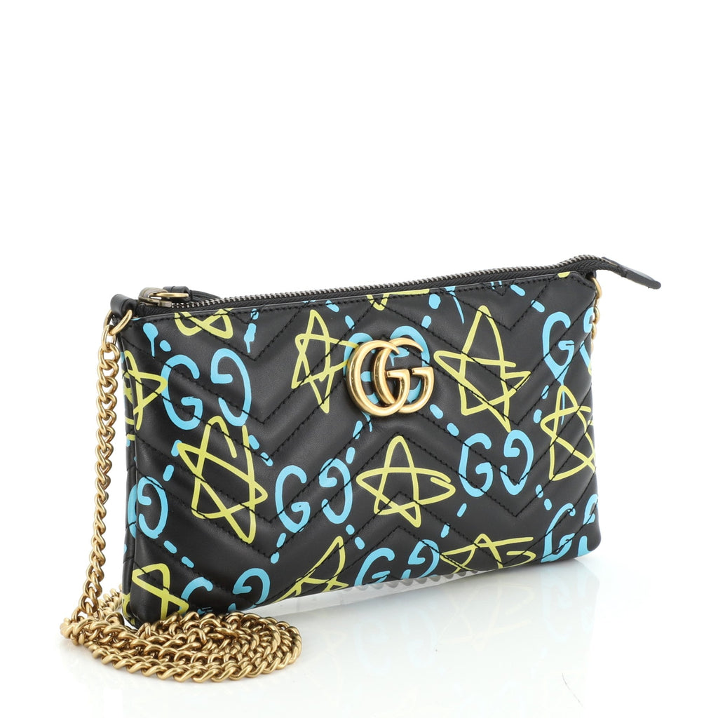 GG Marmont Chain Shoulder Bag GucciGhost Matelasse Leather Mini