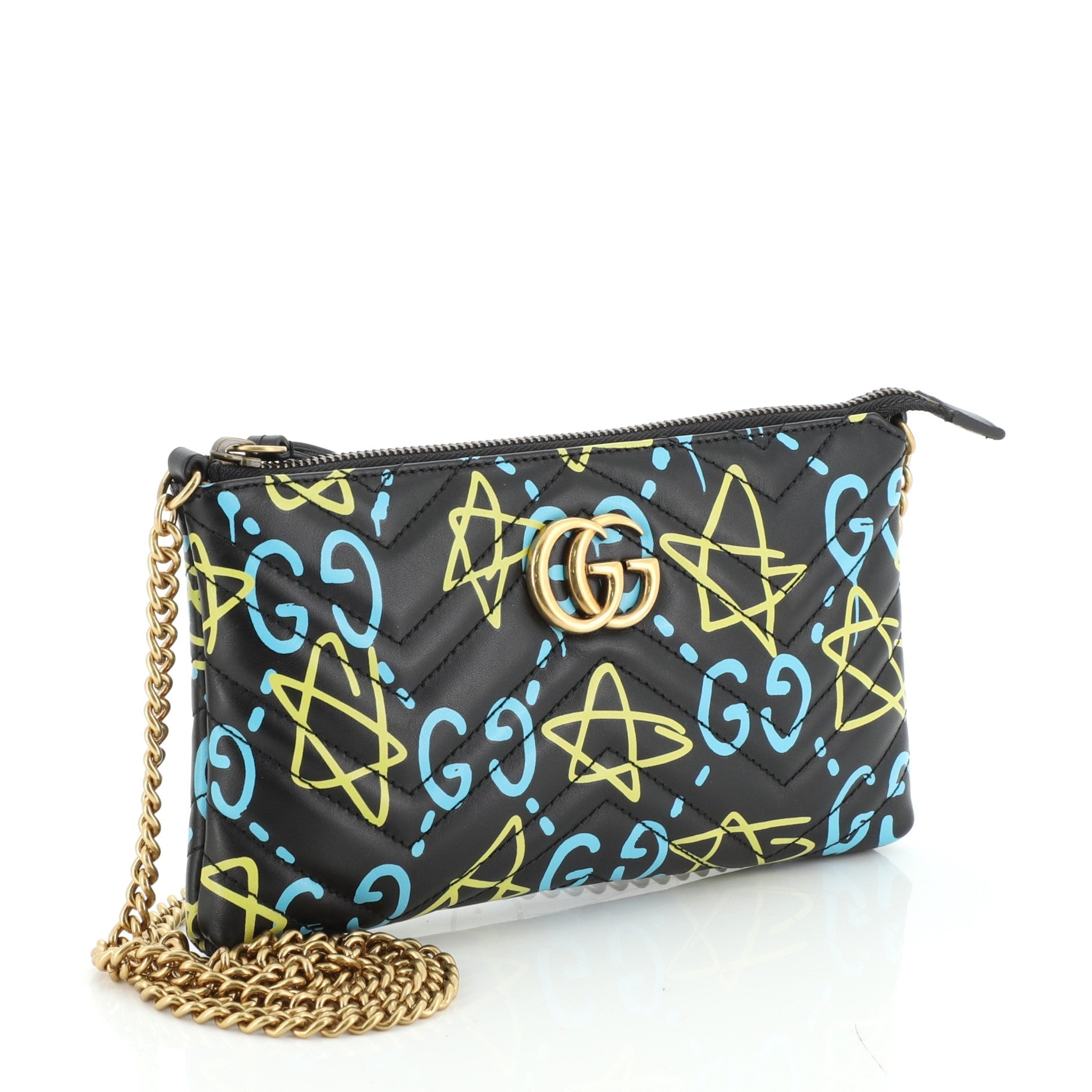 GG Marmont Chain Shoulder Bag GucciGhost Matelasse Leather Mini