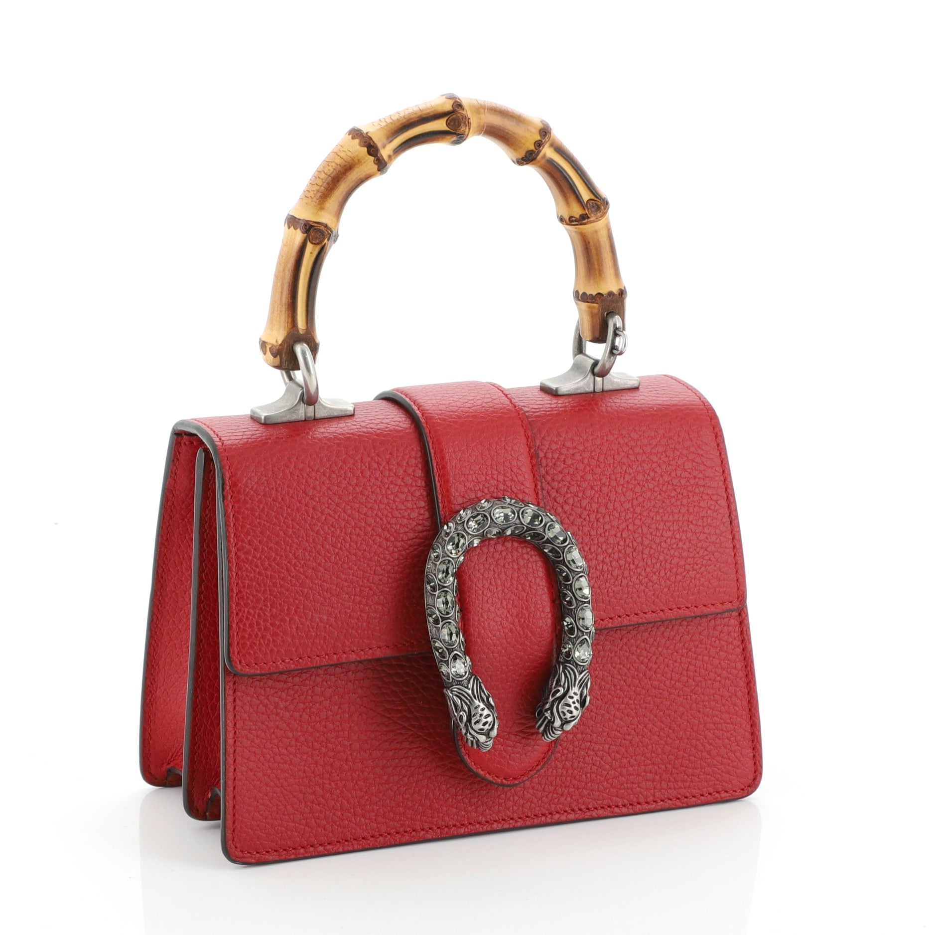 Dionysus Bamboo Top Handle Bag Leather Mini