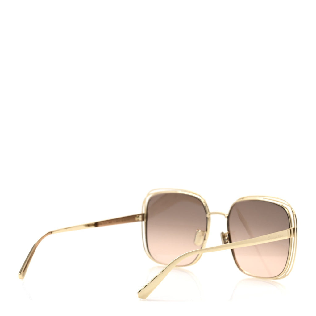 Metal FilDior S1U Square Sunglasses Gold