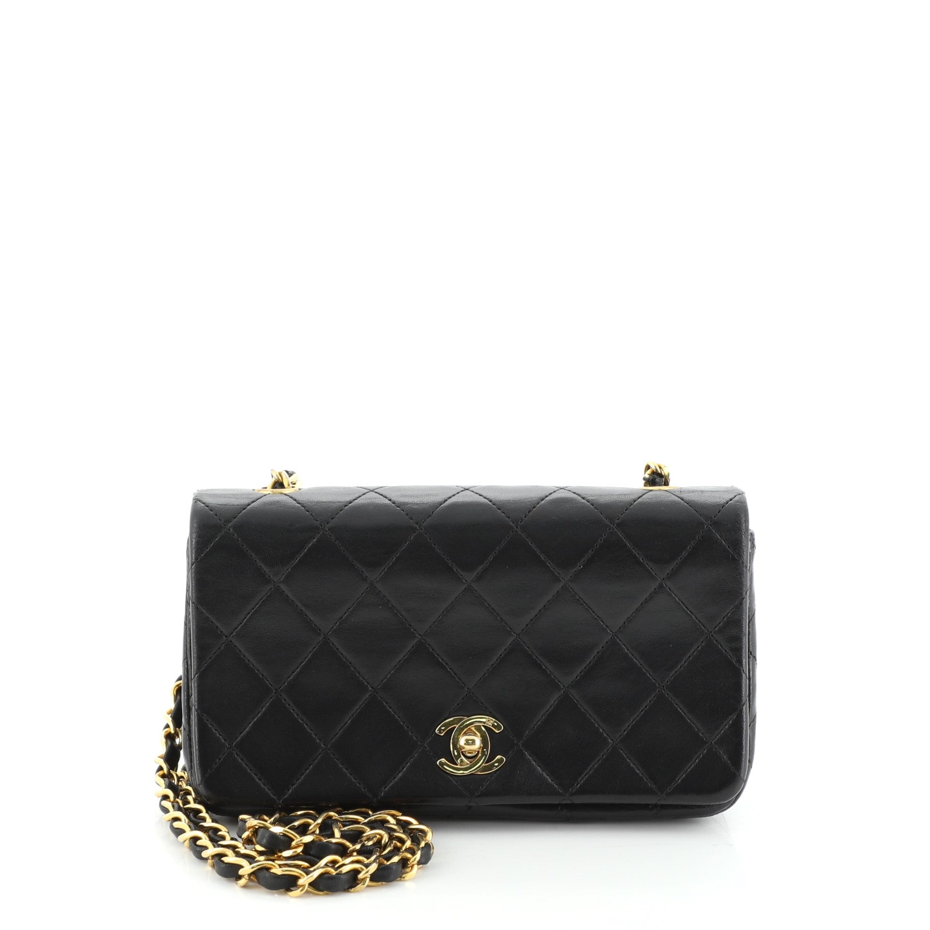 Vintage Full Flap Bag Quilted Lambskin Mini
