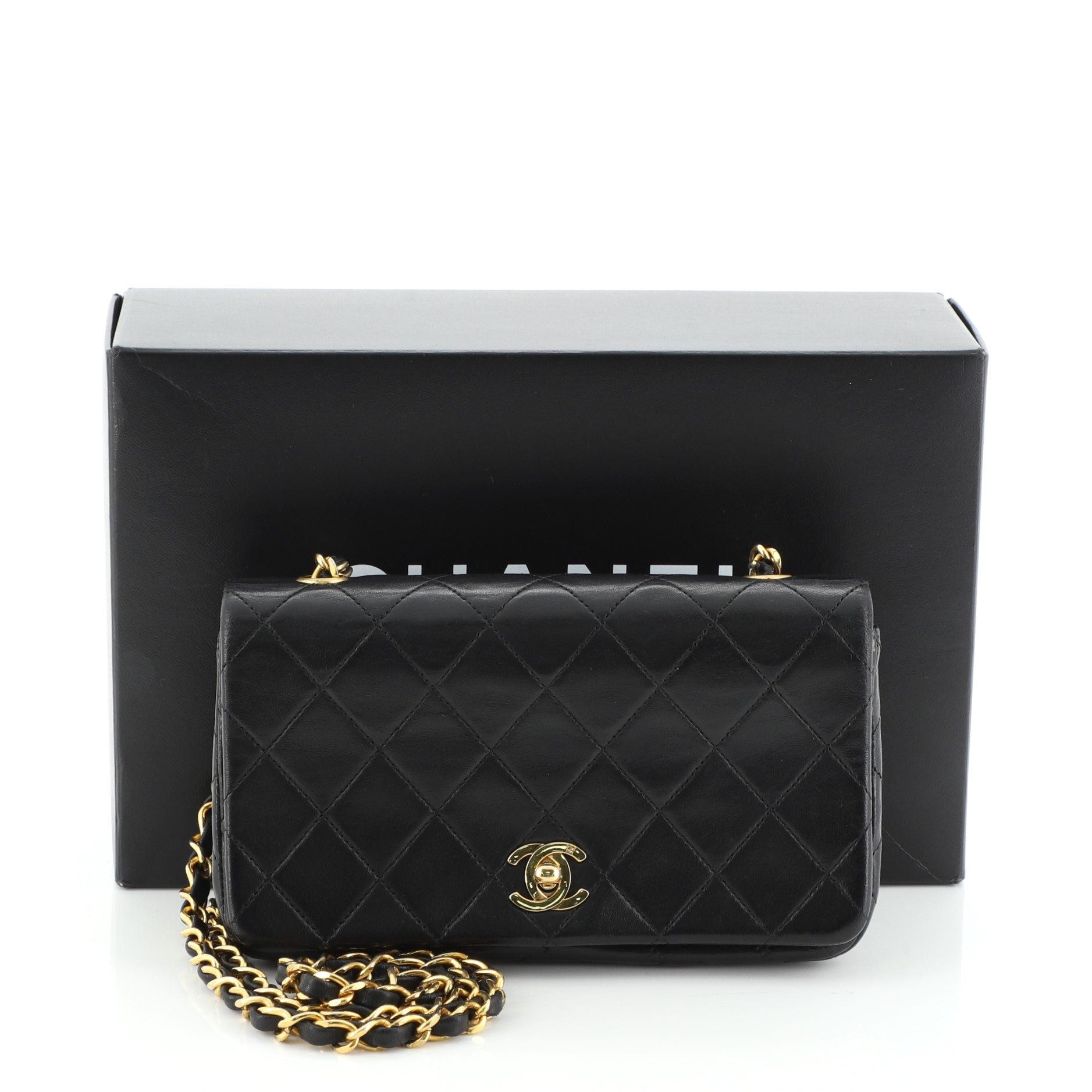 Vintage Full Flap Bag Quilted Lambskin Mini
