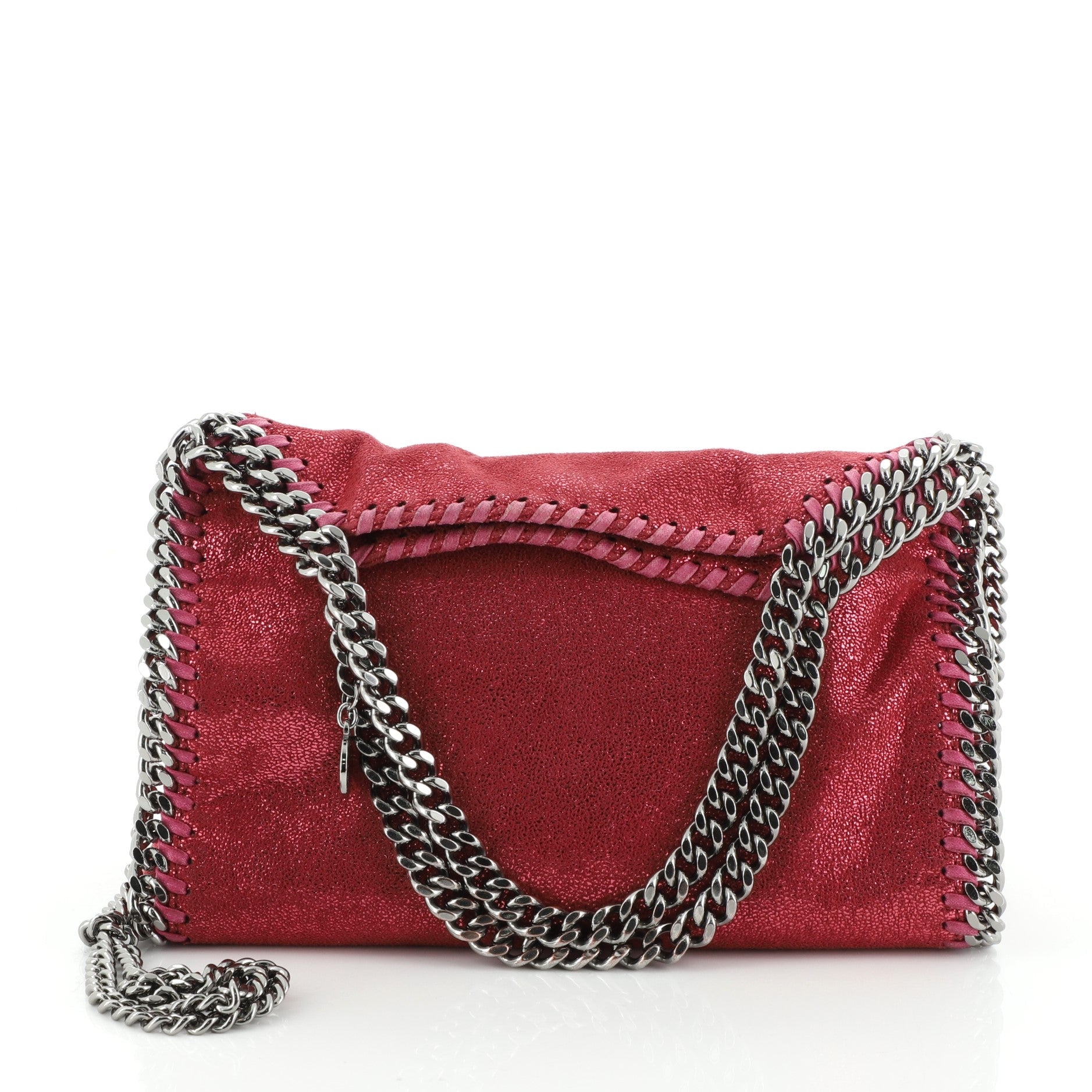 Falabella Fold Over Crossbody Bag Shaggy Deer Mini