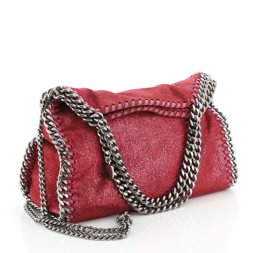 Falabella Fold Over Crossbody Bag Shaggy Deer Mini