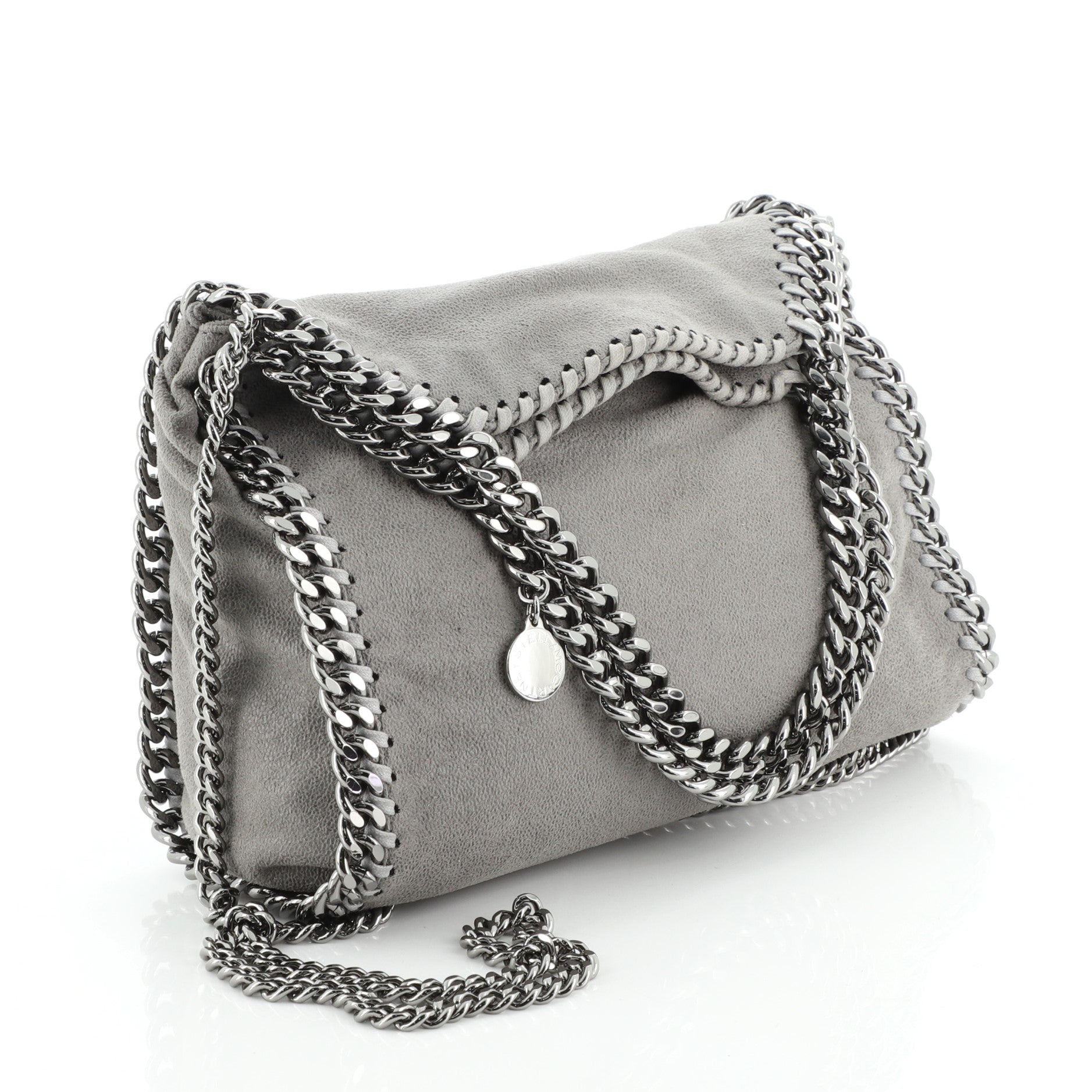 Falabella Fold Over Crossbody Bag Shaggy Deer Mini