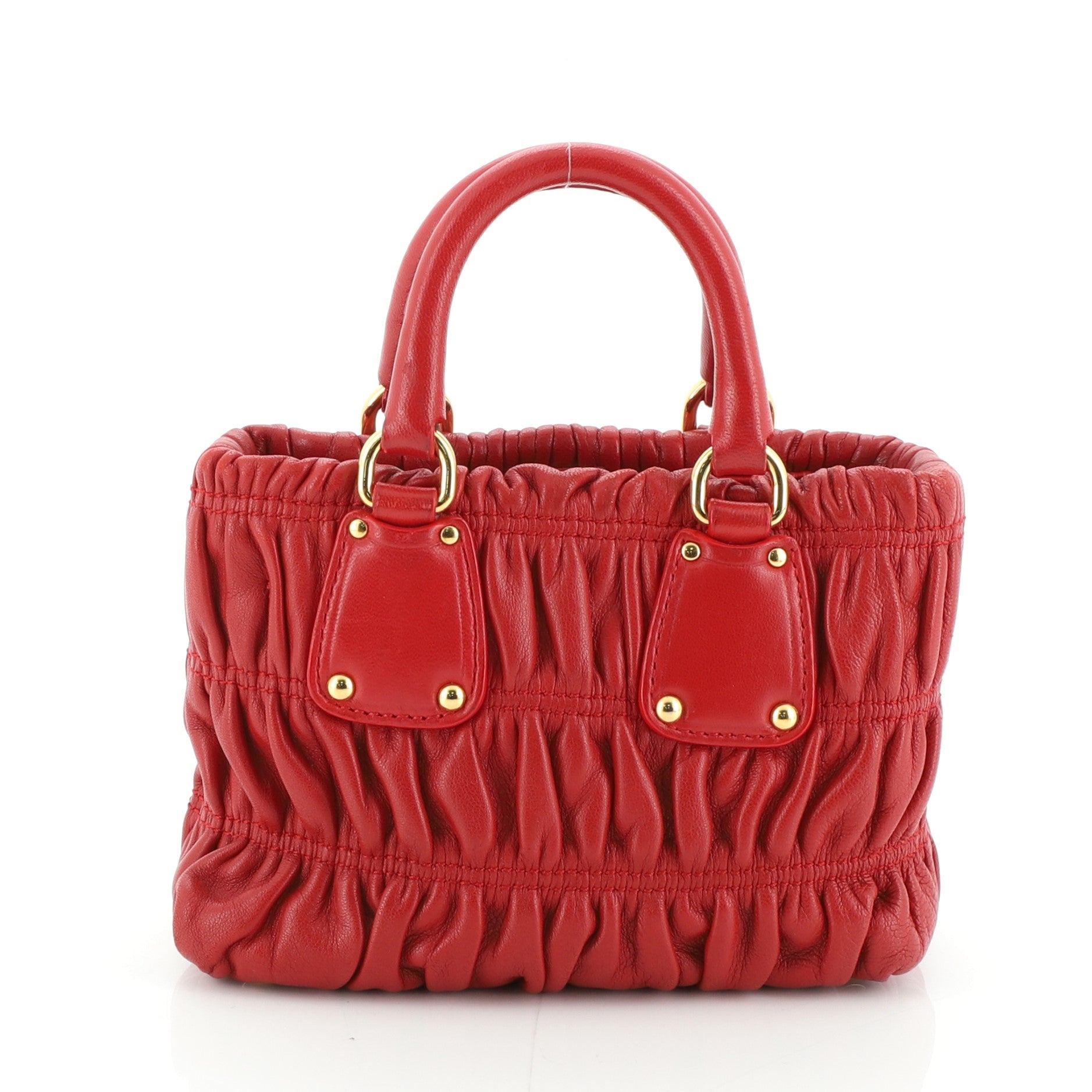 Gaufre Convertible Tote Nappa Leather Mini
