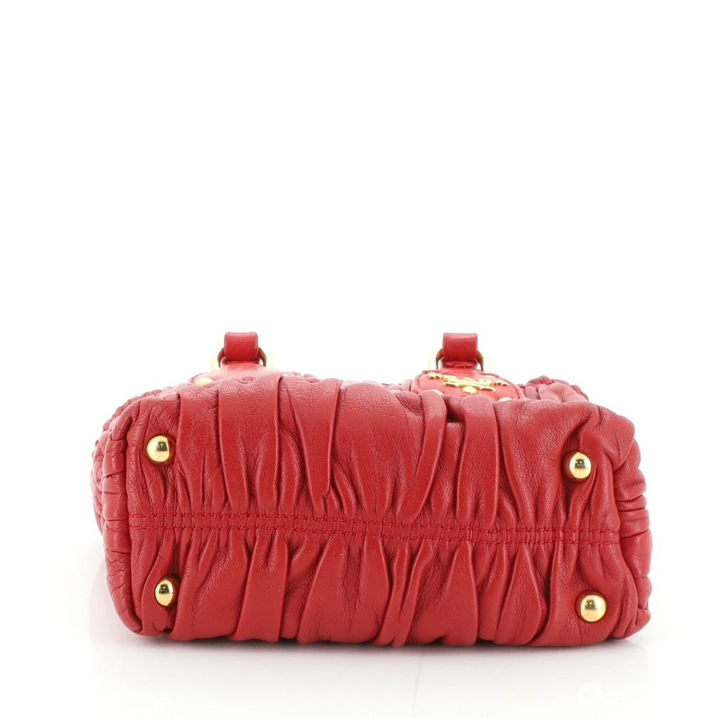 Gaufre Convertible Tote Nappa Leather Mini
