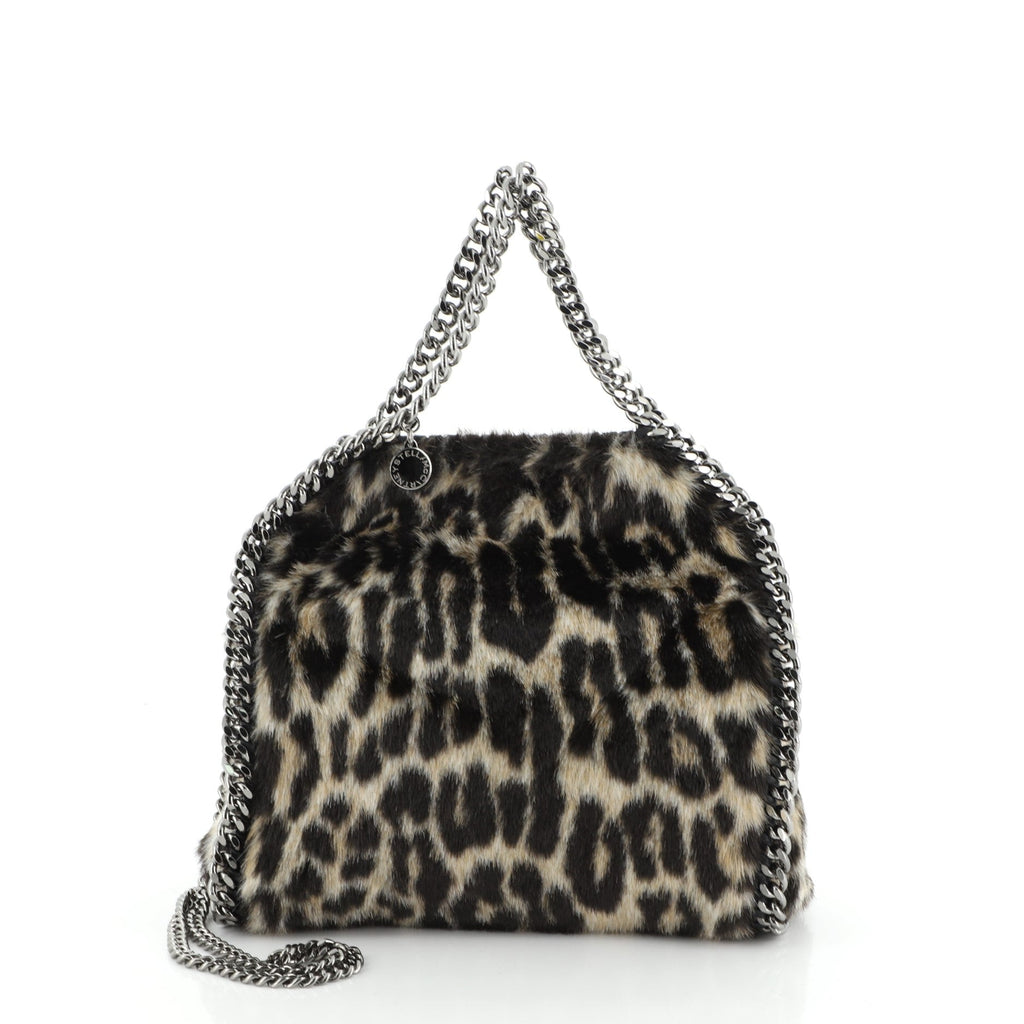 Falabella Fold Over Crossbody Bag Faux Fur Mini